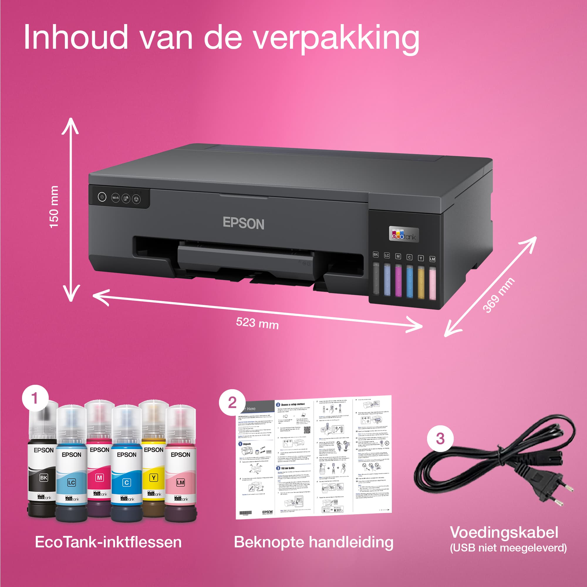 EcoTank ET-18100 - Imprimante Jet d'Encre - A3 - 5760 x 1440 DPI - Wi-Fi - Noir — photo 3 sur 12