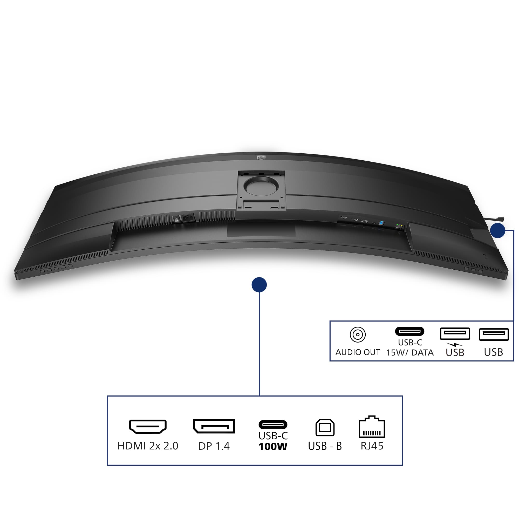 Philips 5000 Series 49B2U5900CH/00 49-inch Curved Dual Quad HD VA LED Monitor — photo 4 of 16