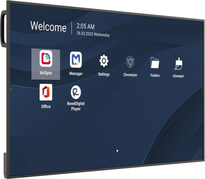 ViewBoard LED grand format 55 pouces 3840x2160 - 500 nits - Android 14 - 24/7 - USB-C