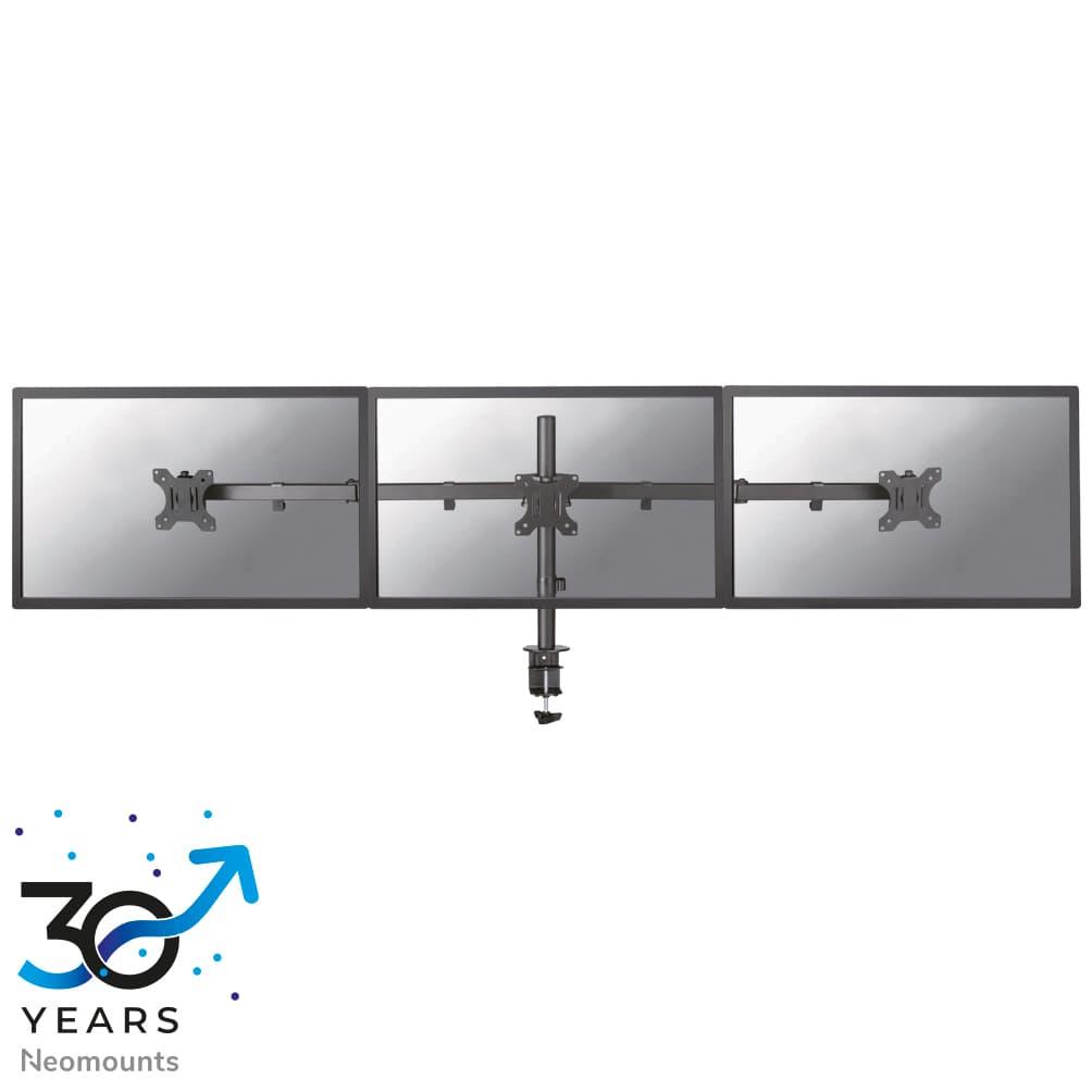 Triple Monitor Arm - 10-27inch - 0-6 kg/Screen - Black