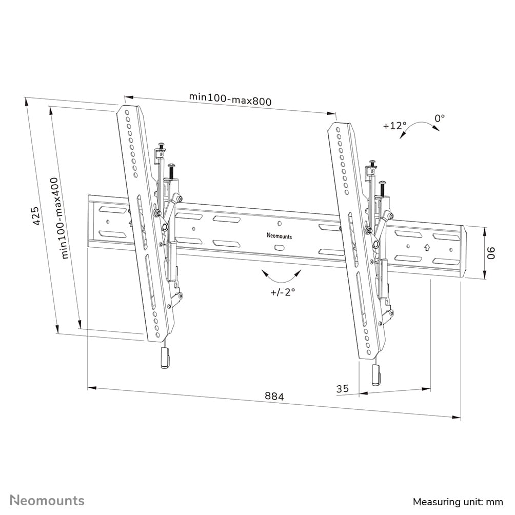 Tiltable Wall Mount for 43-86 inch Screens - Black — photo 19 of 19