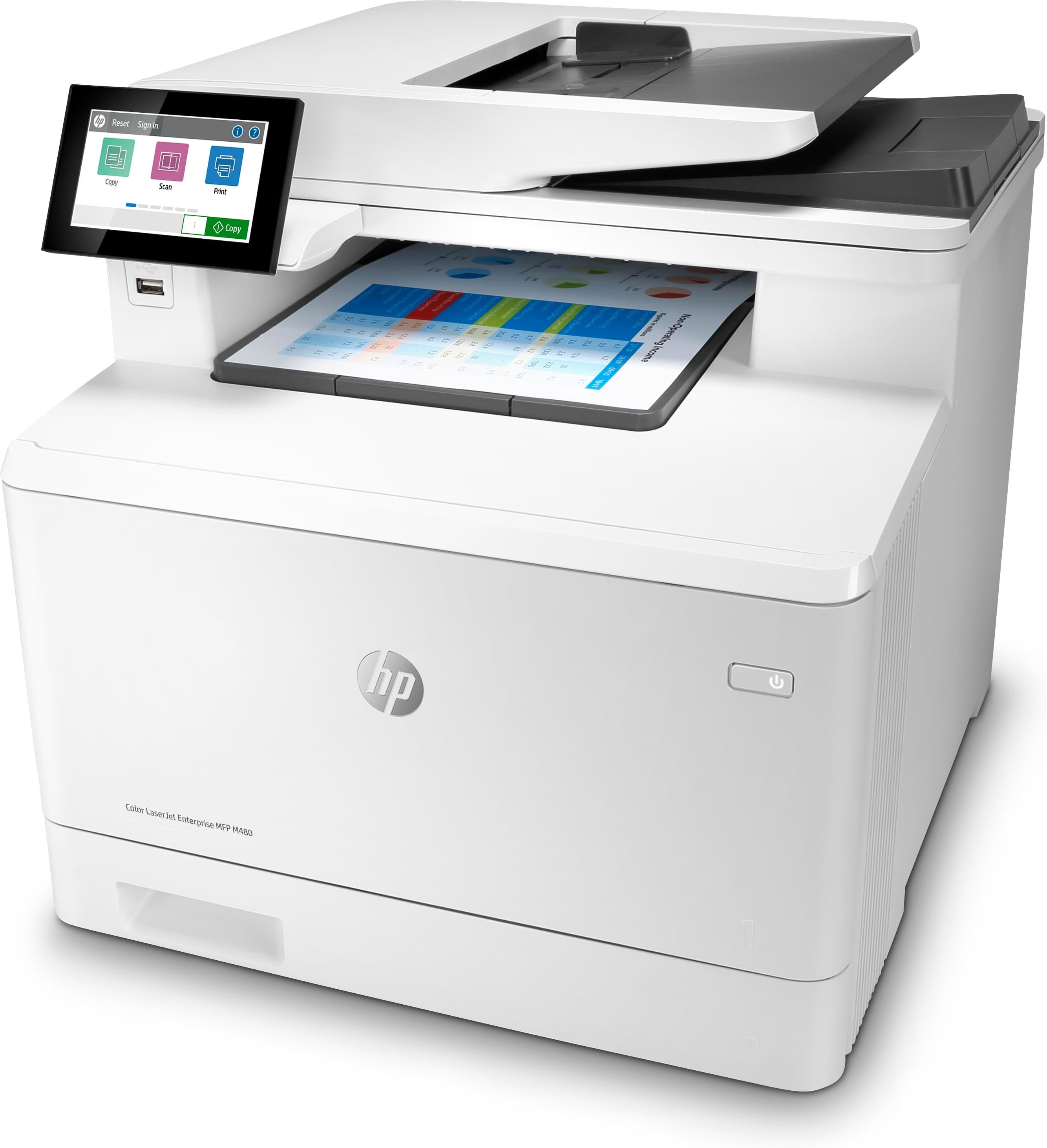 HP Color LaserJet Enterprise MFP M480f Printer — photo 3 of 20