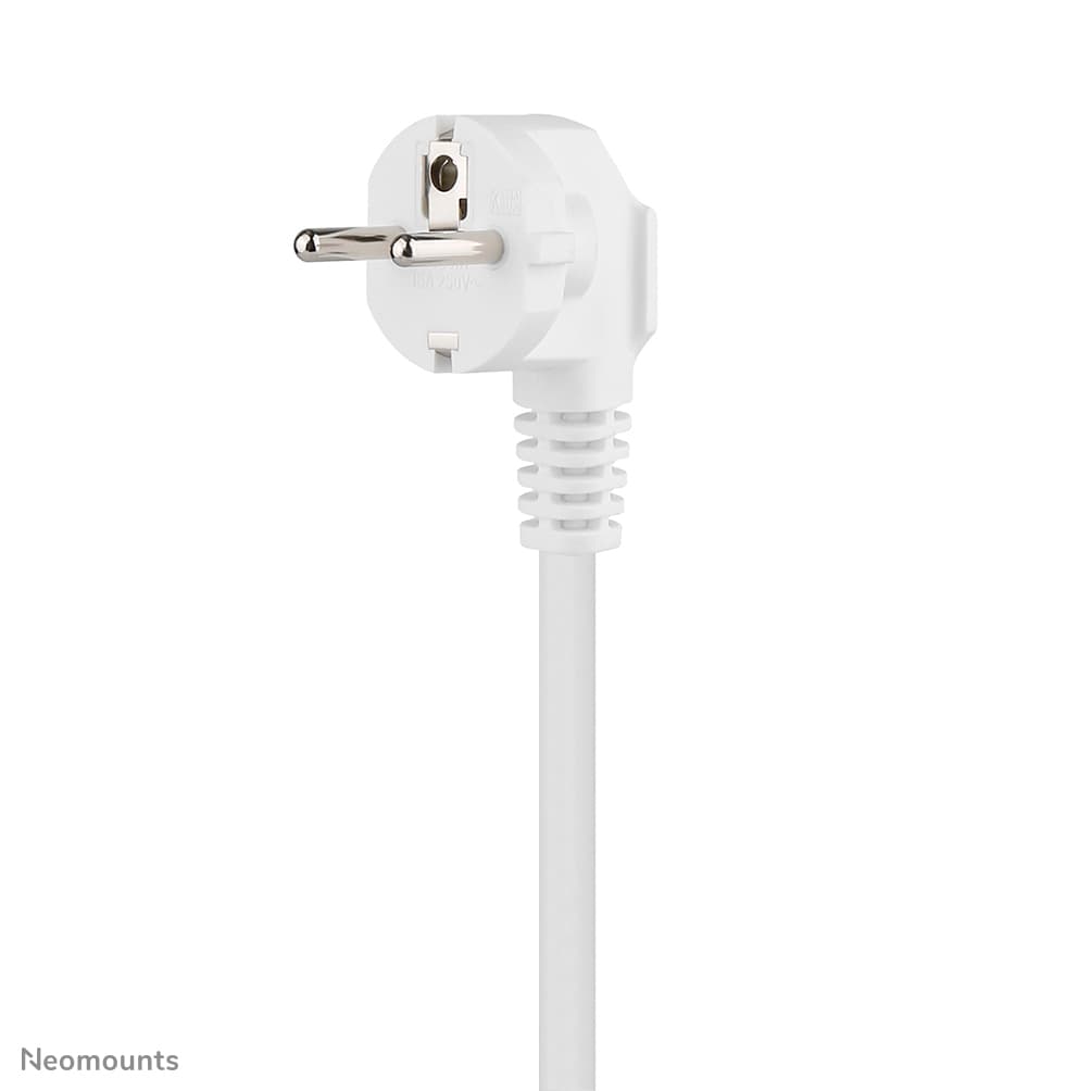 Prise de bureau VOLT avec bride - 2 x USB-C (20W) - 1x USB-A (18W) - 3 x 230V. - Type de fiche F - 3680 Watts- 1,4 m Câble - Blanc — photo 11 sur 16