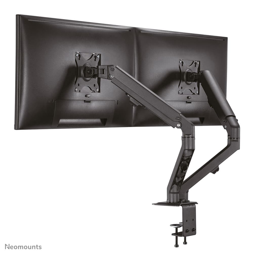 Support d'écran double - 17-27 pouces - 2-7 kg/écran - Ressort - Noir — photo 13 sur 19