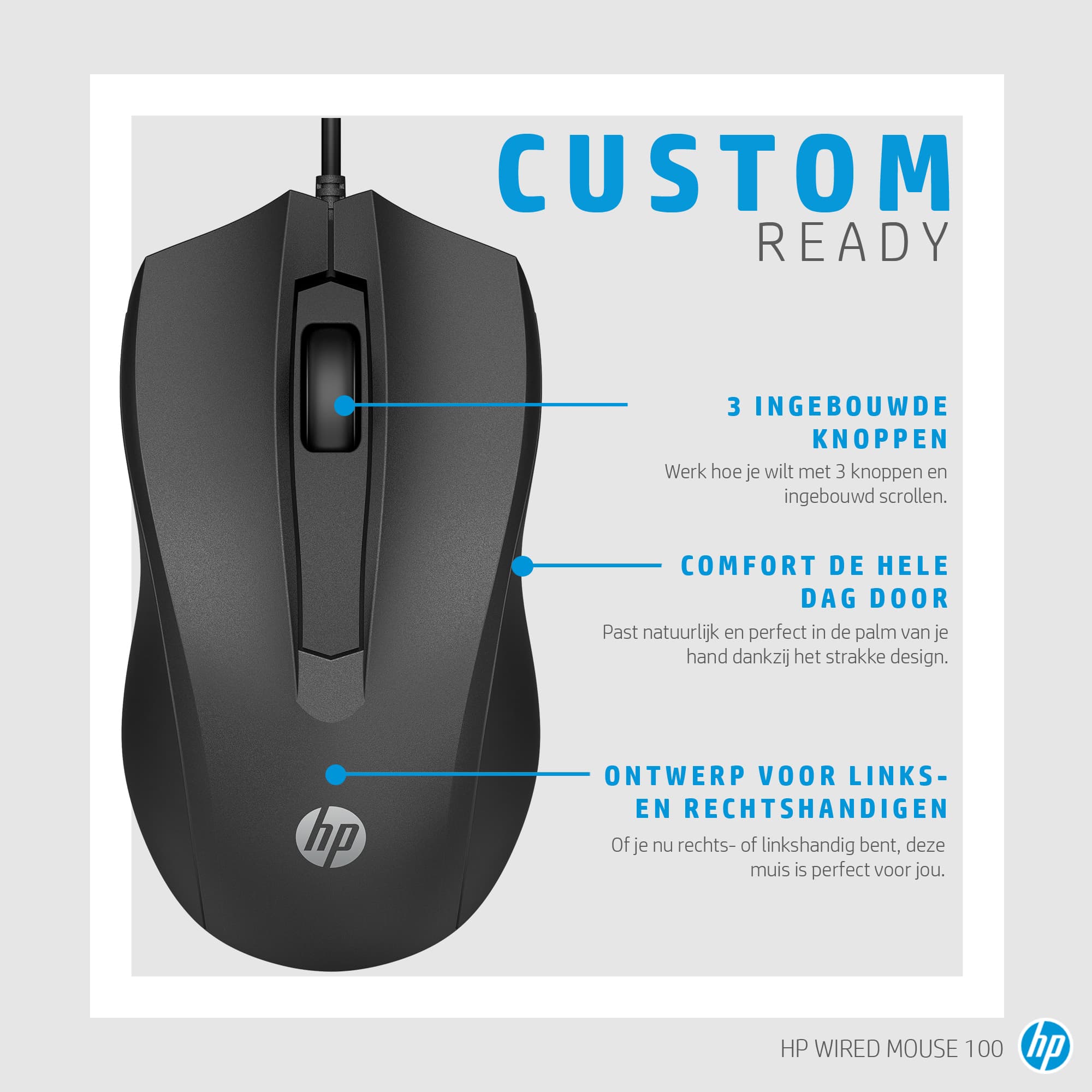HP 100 Wired Mouse — photo 6 of 8