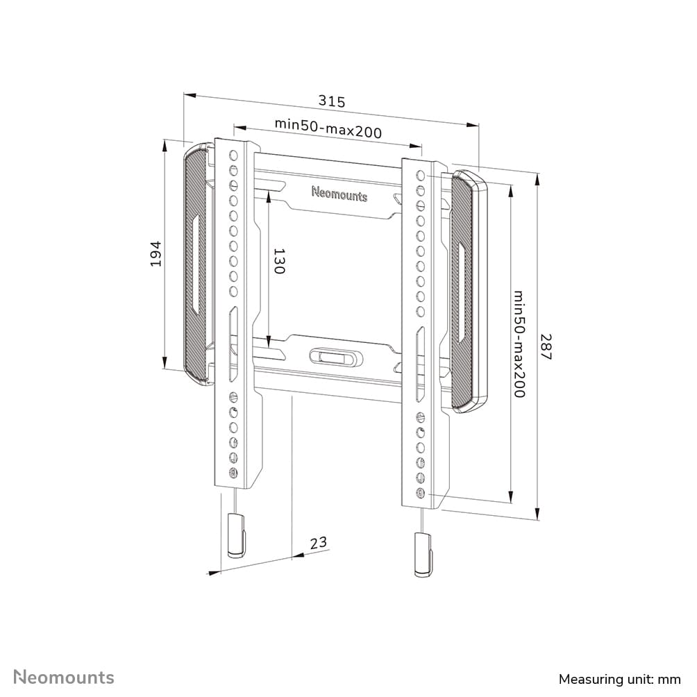 Fixed Wall Mount for 24-65 inch Screens - Black — photo 15 of 15