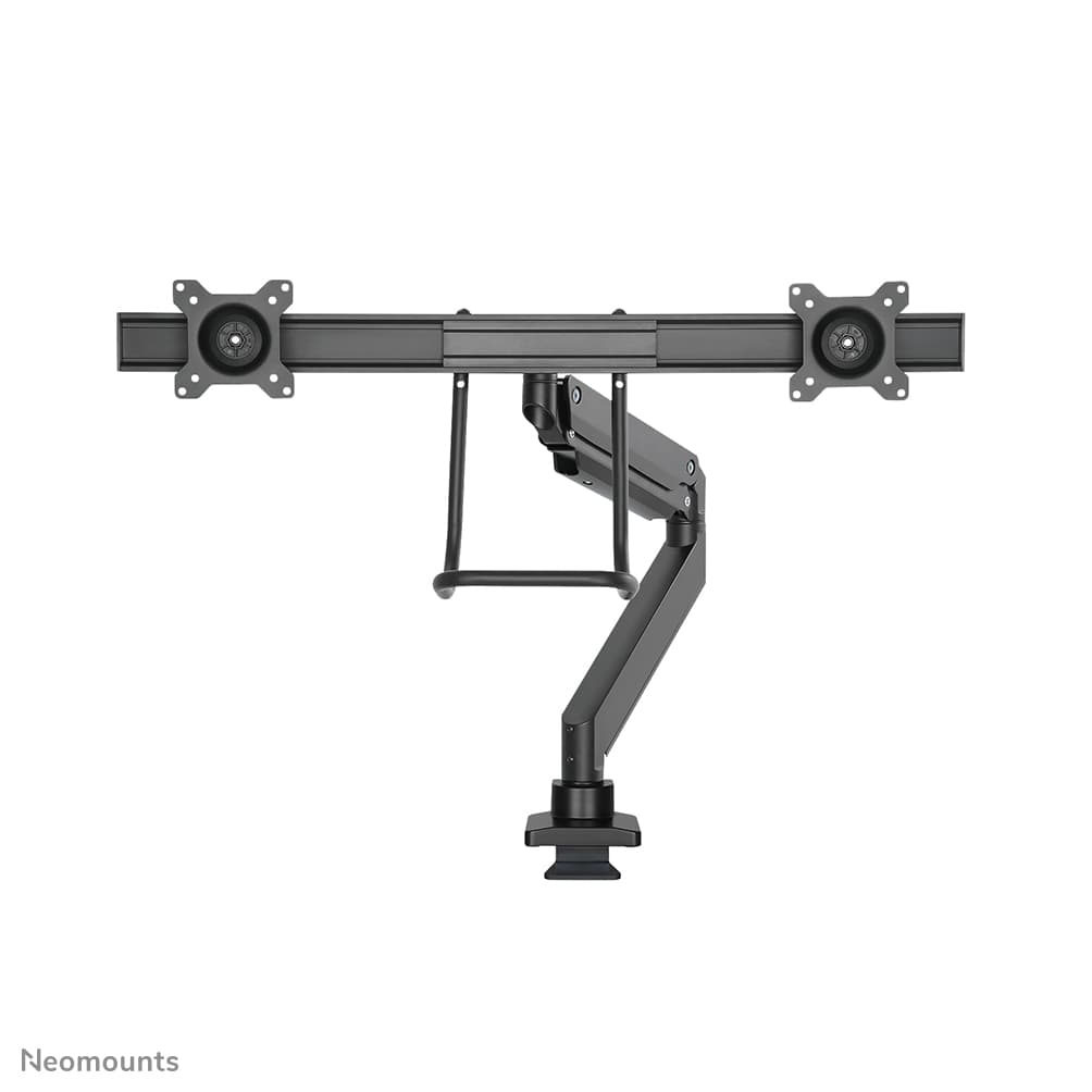 Dual Crossbar Monitor Arm - 10-32inch - 1-8 kg/screen - Gas Spring - 180 Degrees - Stop Mechanism - Topfix - Black — photo 3 of 18
