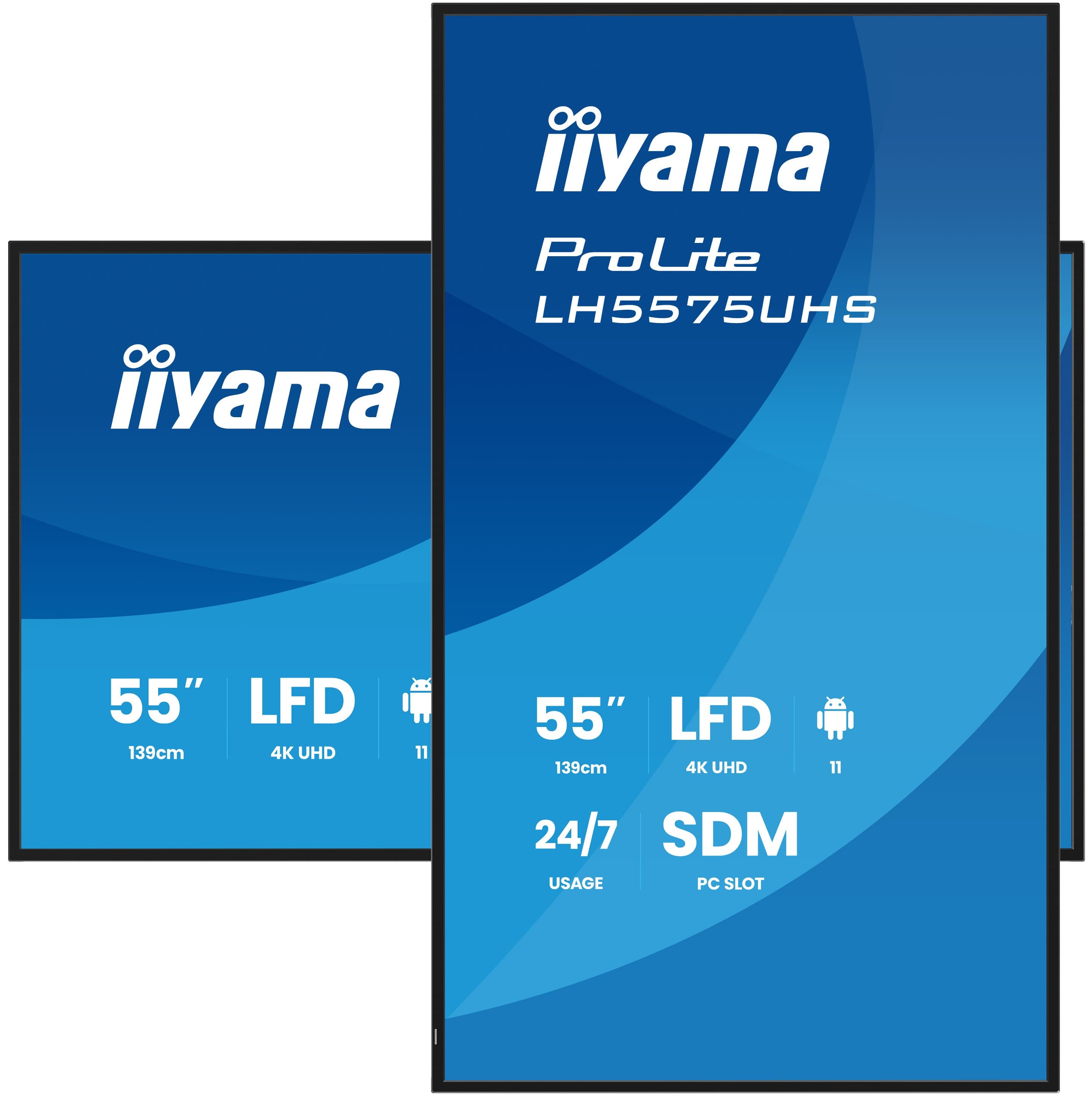 IIYAMA ProLite 55" 4K Ultra HD Affichage Numérique Professionnel — photo 5 sur 11