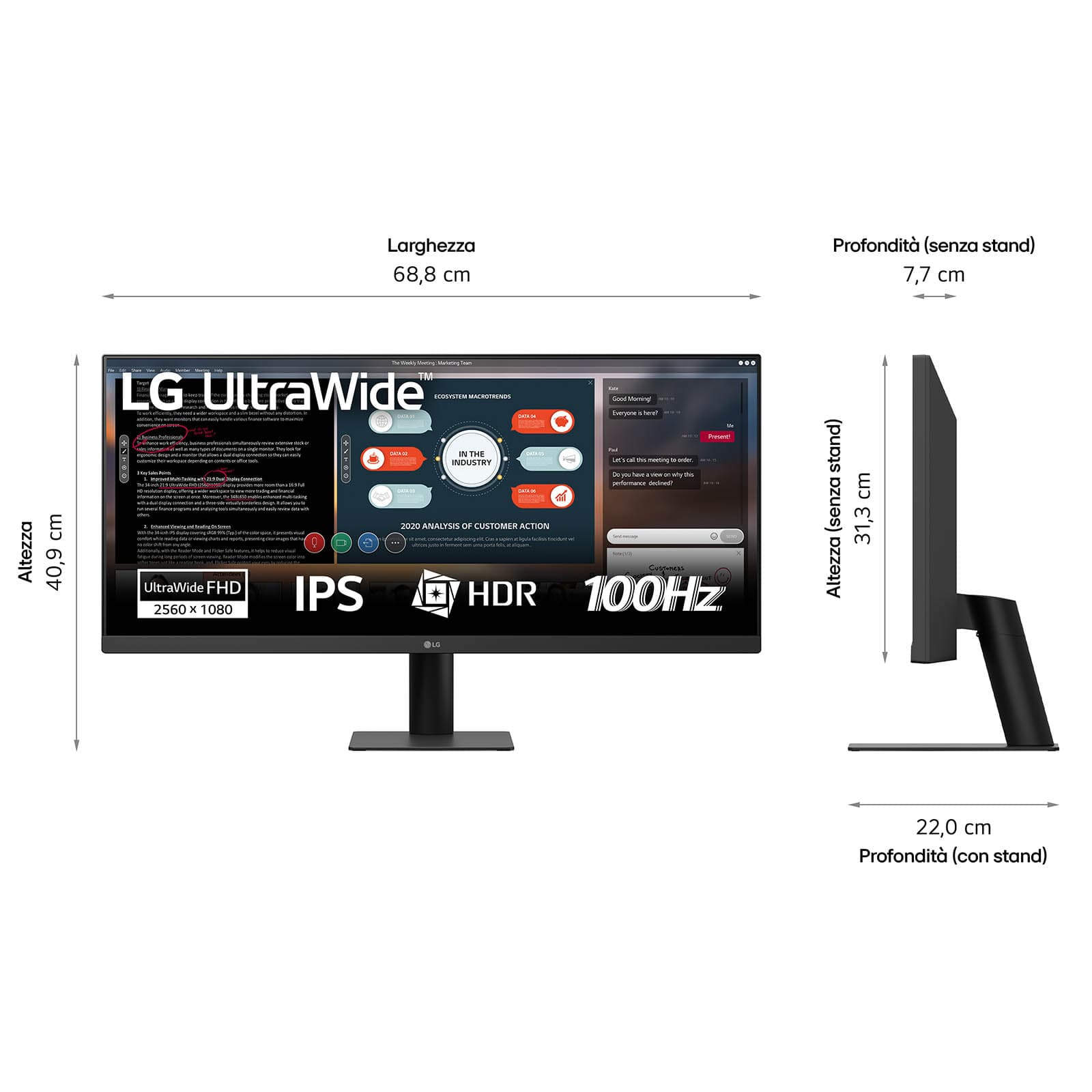 LG 29U511A-B 29" Ultrawide Monitor — photo 3 of 7