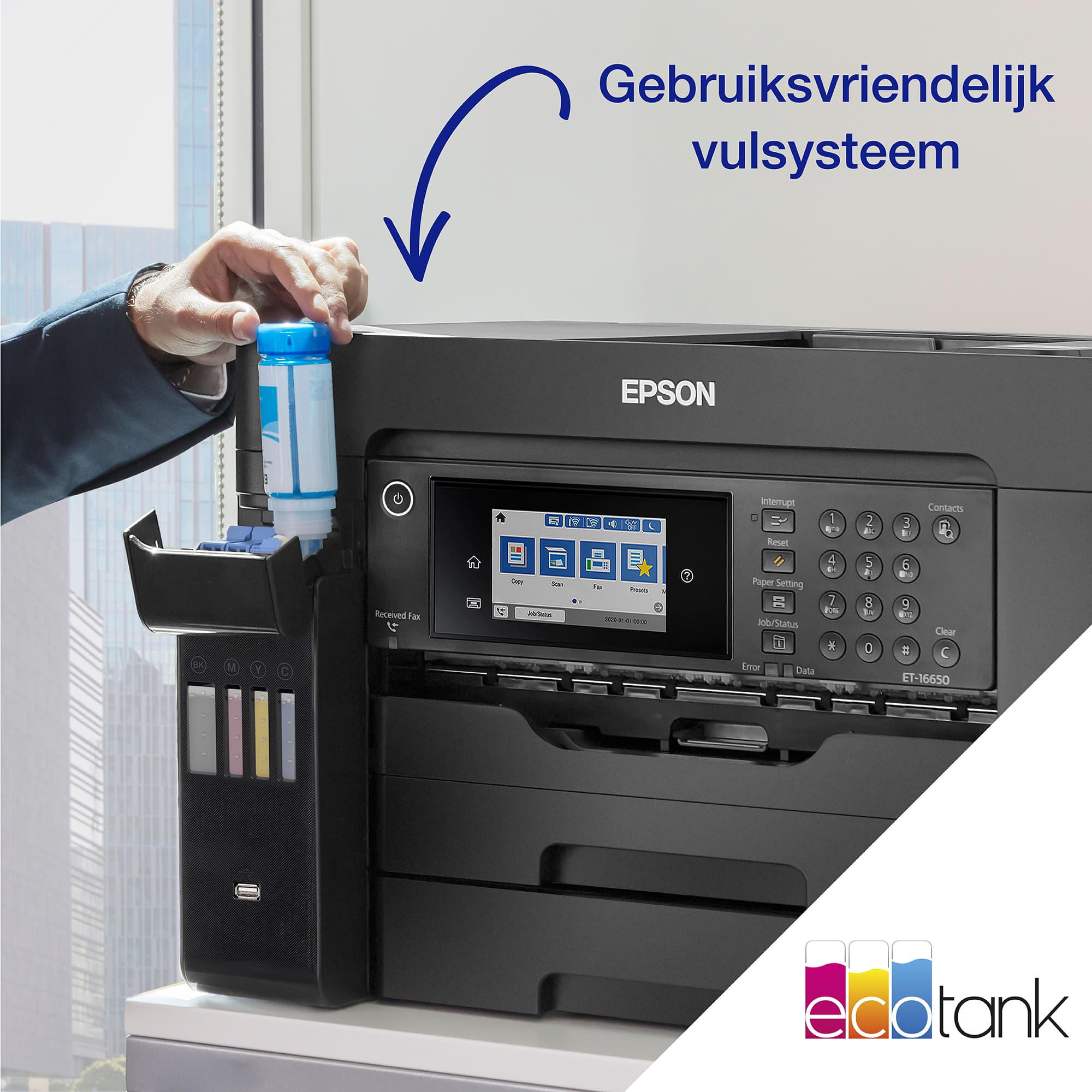 EcoTank ET-16655 - Multifunctional Printer - A3 - 4800 x 1200 - 32 ppm - Wi-Fi - Black — photo 7 of 11