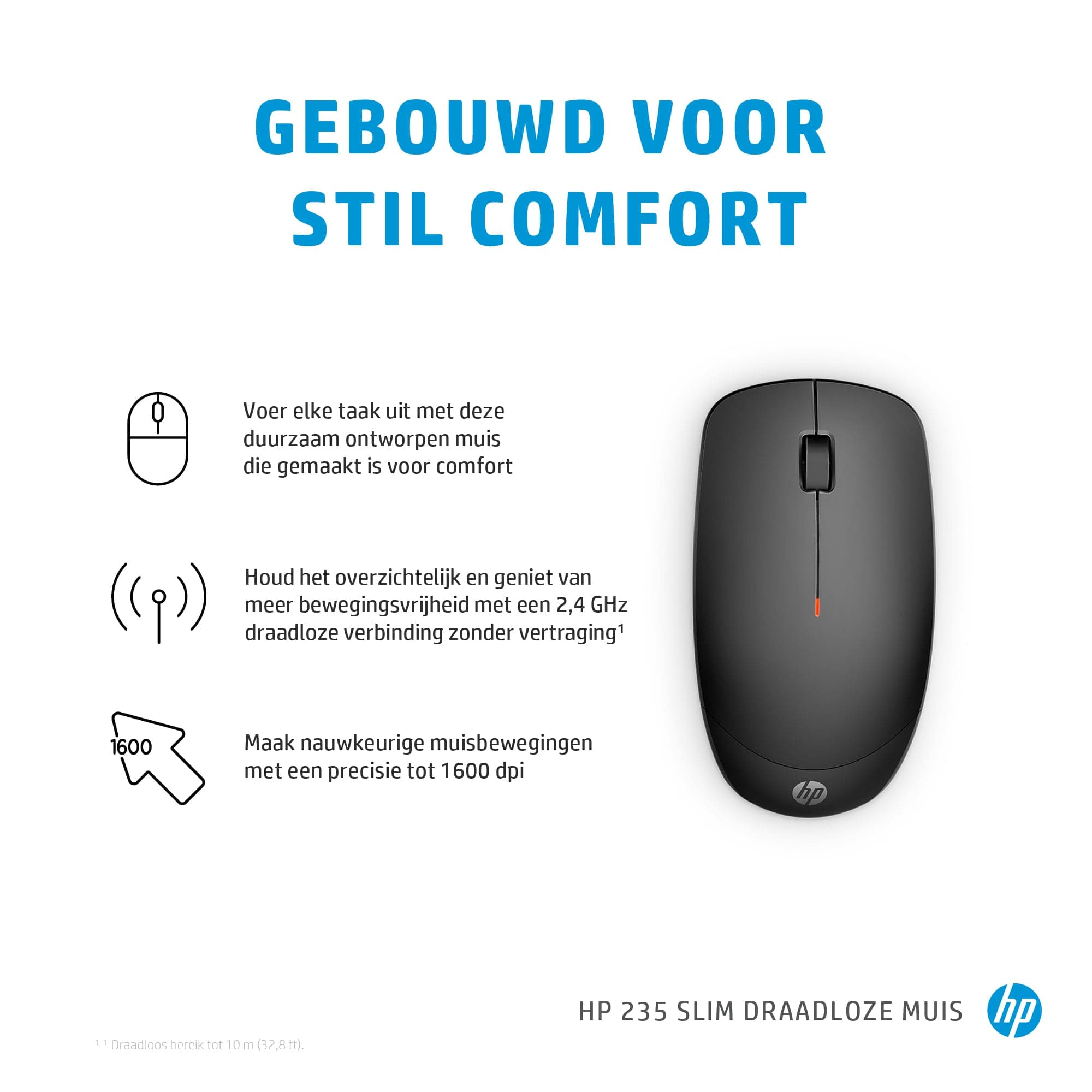 Souris sans fil HP 235 Slim (4E407UT) — photo 5 sur 8