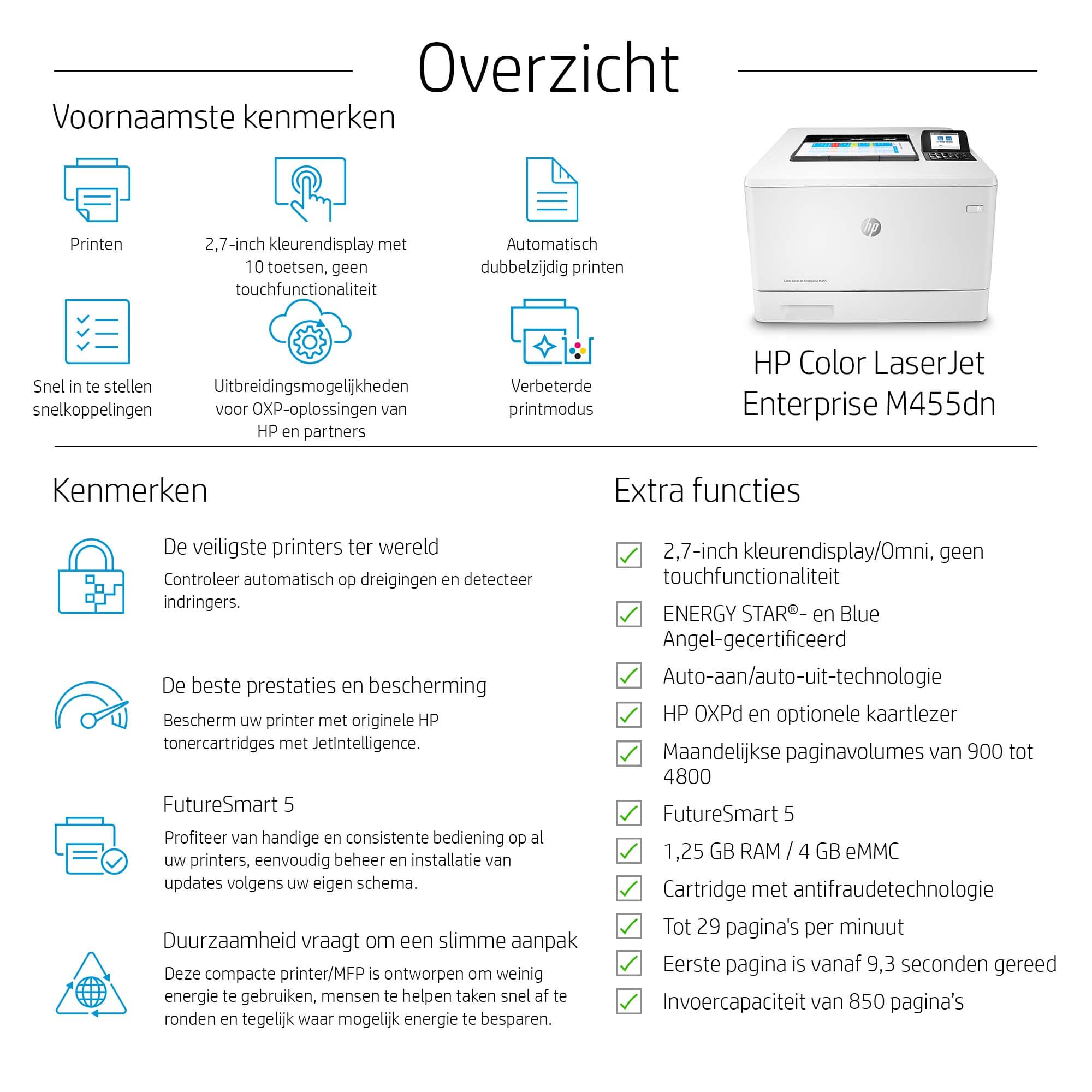 HP Color LaserJet Enterprise M455dn Printer — photo 5 of 17