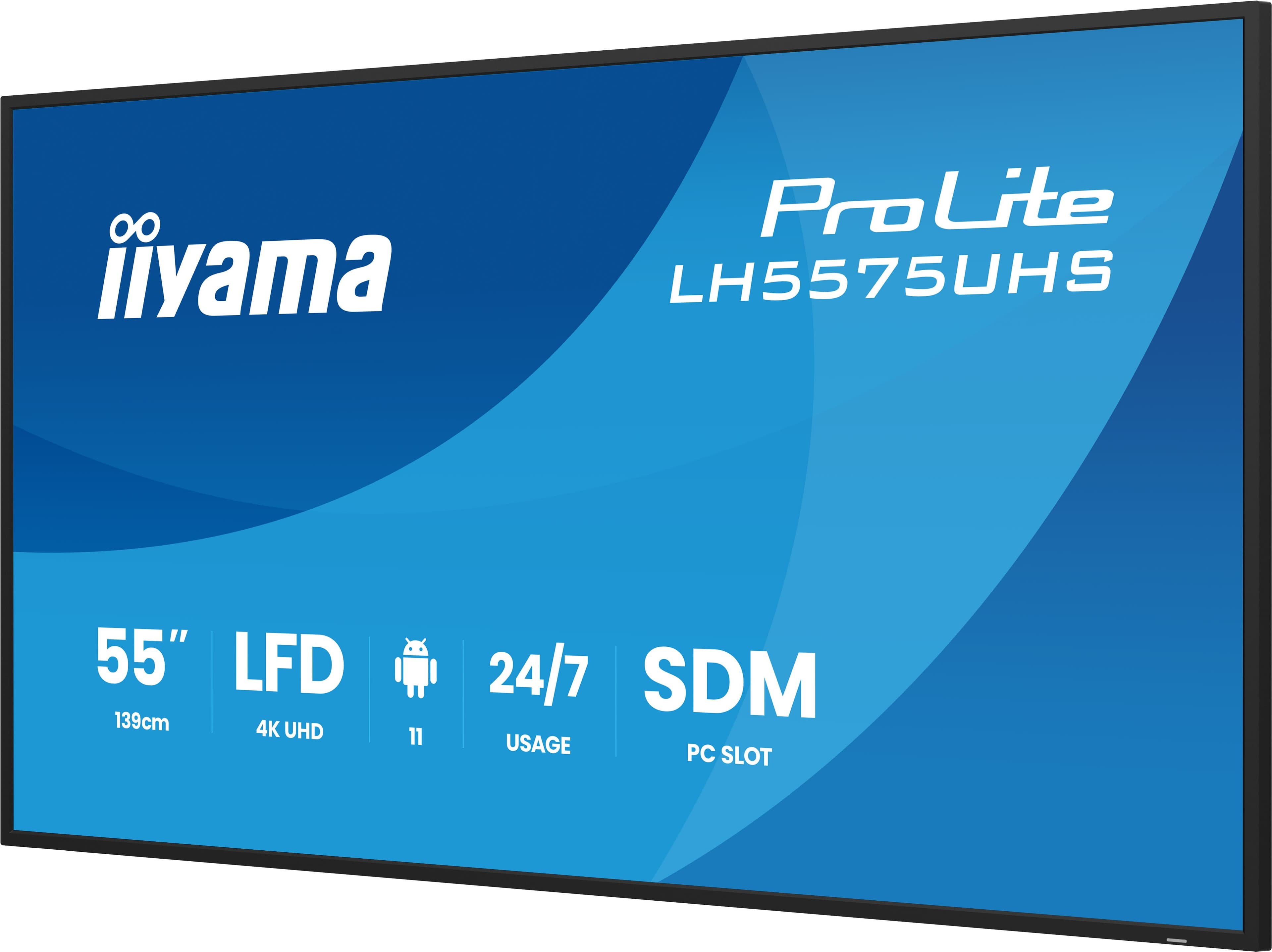 IIYAMA ProLite 55" 4K Ultra HD Affichage Numérique Professionnel — photo 6 sur 11