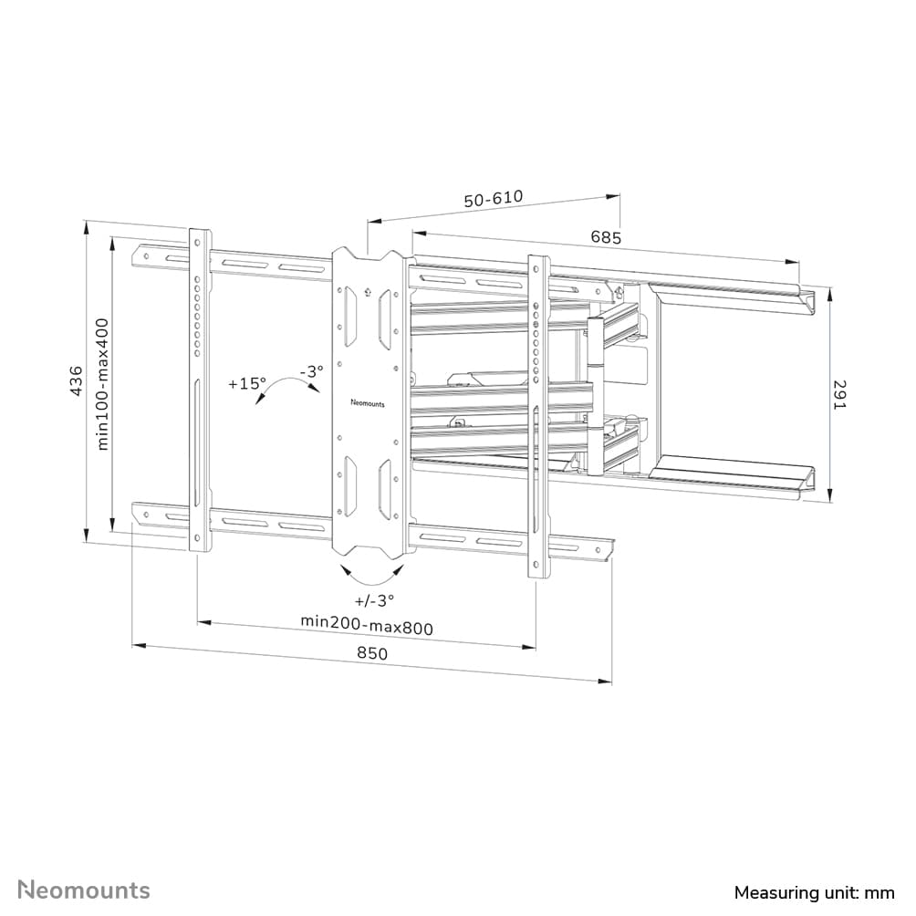 Full Motion Wall Mount for 43-86 inch Screens - Black — photo 20 of 20