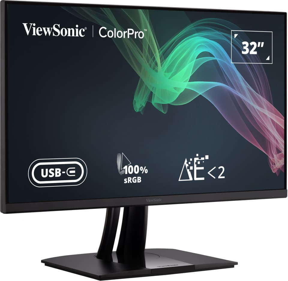 VIEWSONIC 32-inch 4K LED Monitor with 350 Nits, 5ms Response Time, 100% Pantone sRGB, USB-C 60W, and 2x2W Speakers — photo 3 of 14