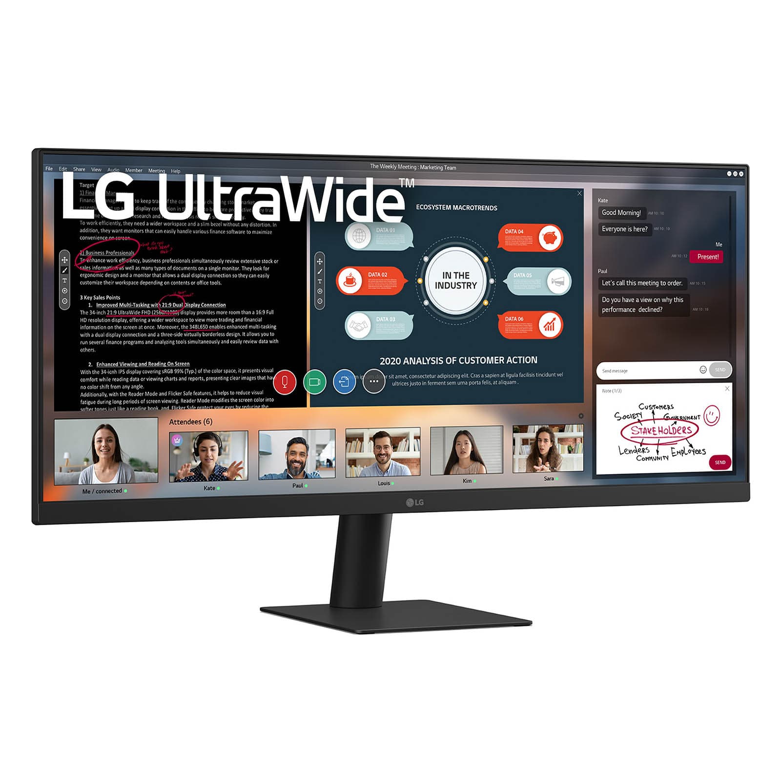 LG 29U511A-B 29" Ultrawide Monitor — photo 5 of 7