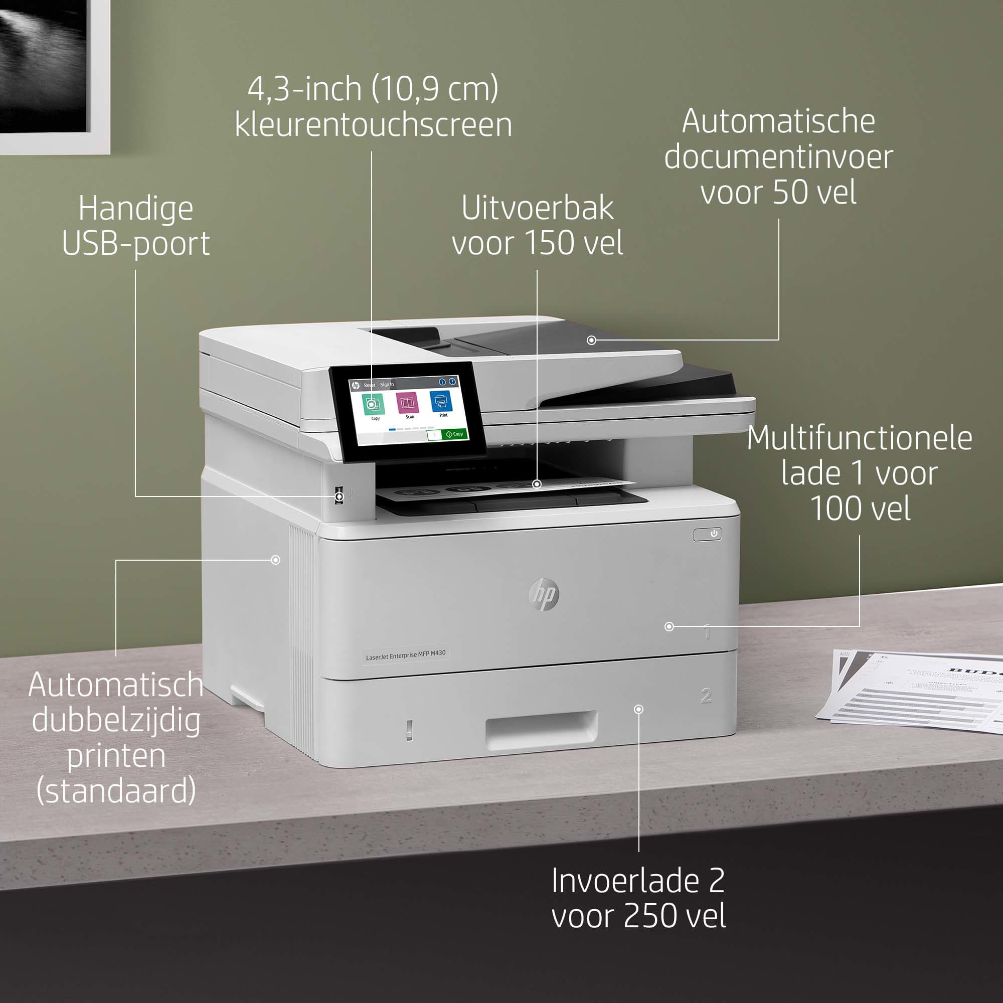 Imprimante multifonction HP LaserJet Enterprise M430f — photo 5 sur 18