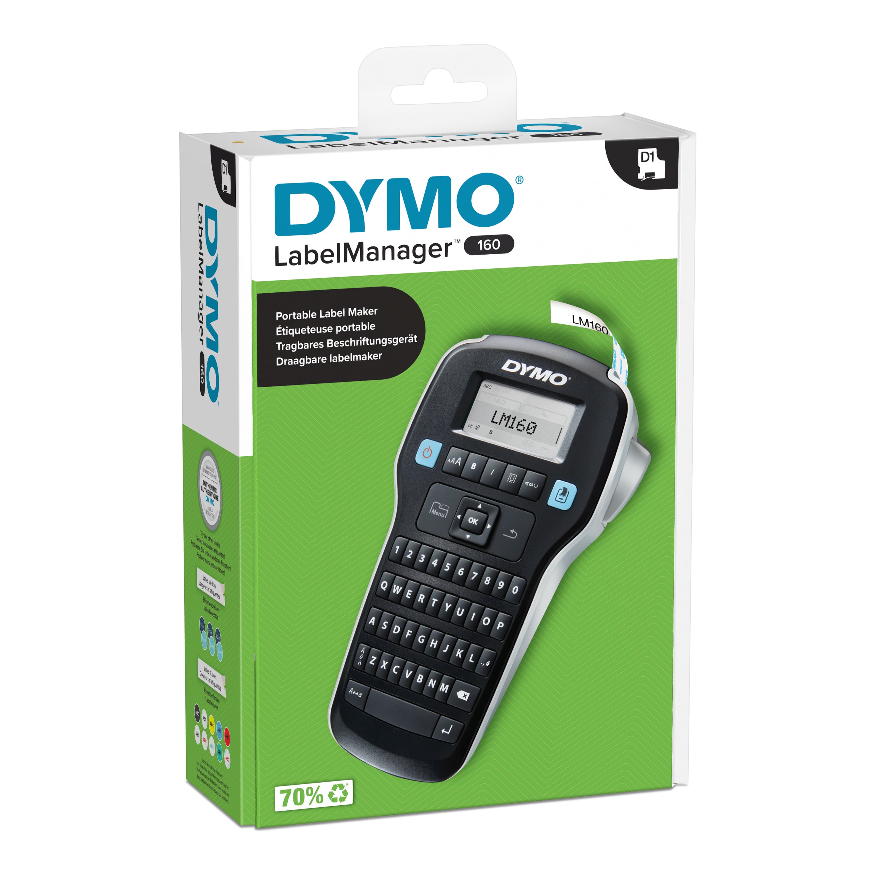 DYMO LabelManager 160 - Imprimante d'étiquettes - Transfert thermique - QWERTY — photo 9 sur 12
