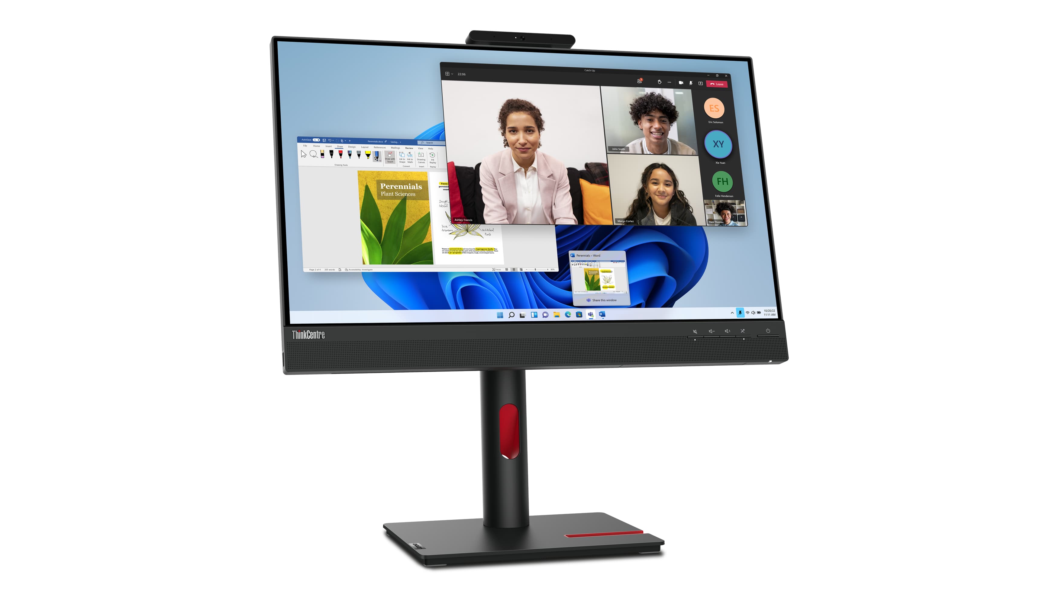 ThinkCentre Tiny-In-One 24 Gen 5 - 24 inch - Full HD IPS LED Monitor - 1920x1080 - Pivot / HAS / Webcam — foto 2 van 23