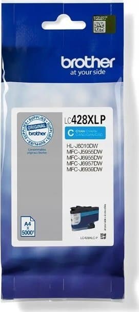 Brother LC-428XLCP Ink Cartridge, Cyan