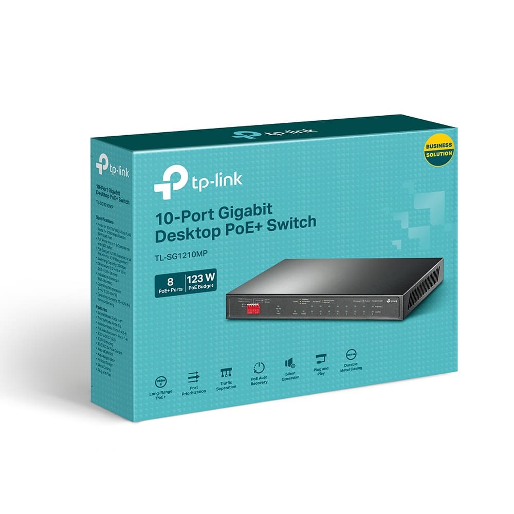 10-Port Gigabit Desktop Switch with 8-Port PoE+ — photo 4 of 4