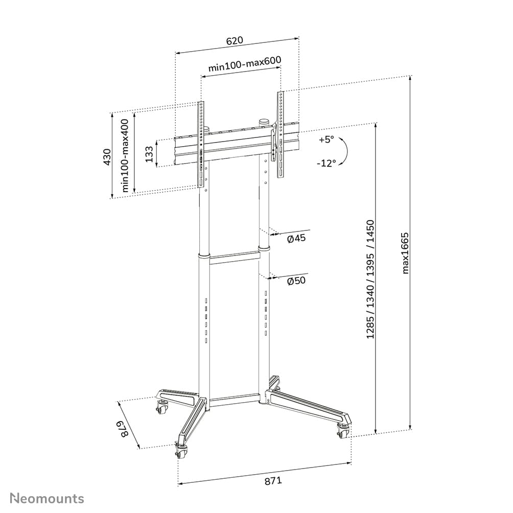 Neomounts FL50-540BL1 TV Trolley — photo 15 of 15