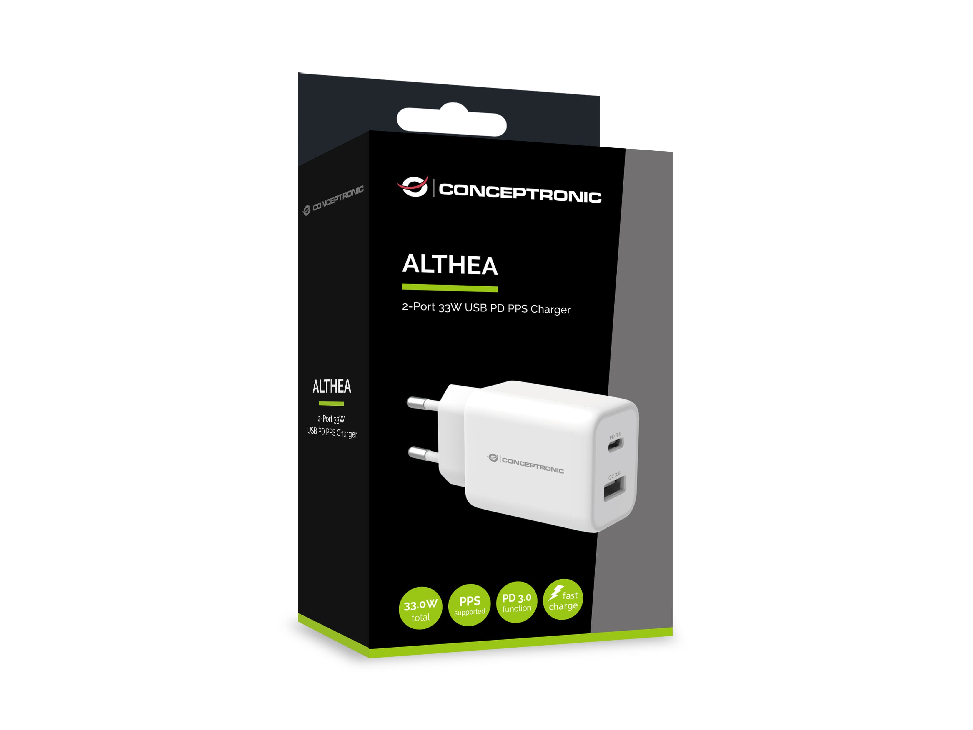 2-Port 33W PPS USB PD Charger - USB-A x 1 - USB-C x 1 - QC 3.0 — photo 3 of 4