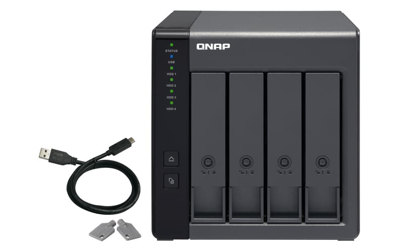 TR-004 HDD/SSD enclosure - 2.5 inch / 3.5 inch - Black — foto 2 van 10