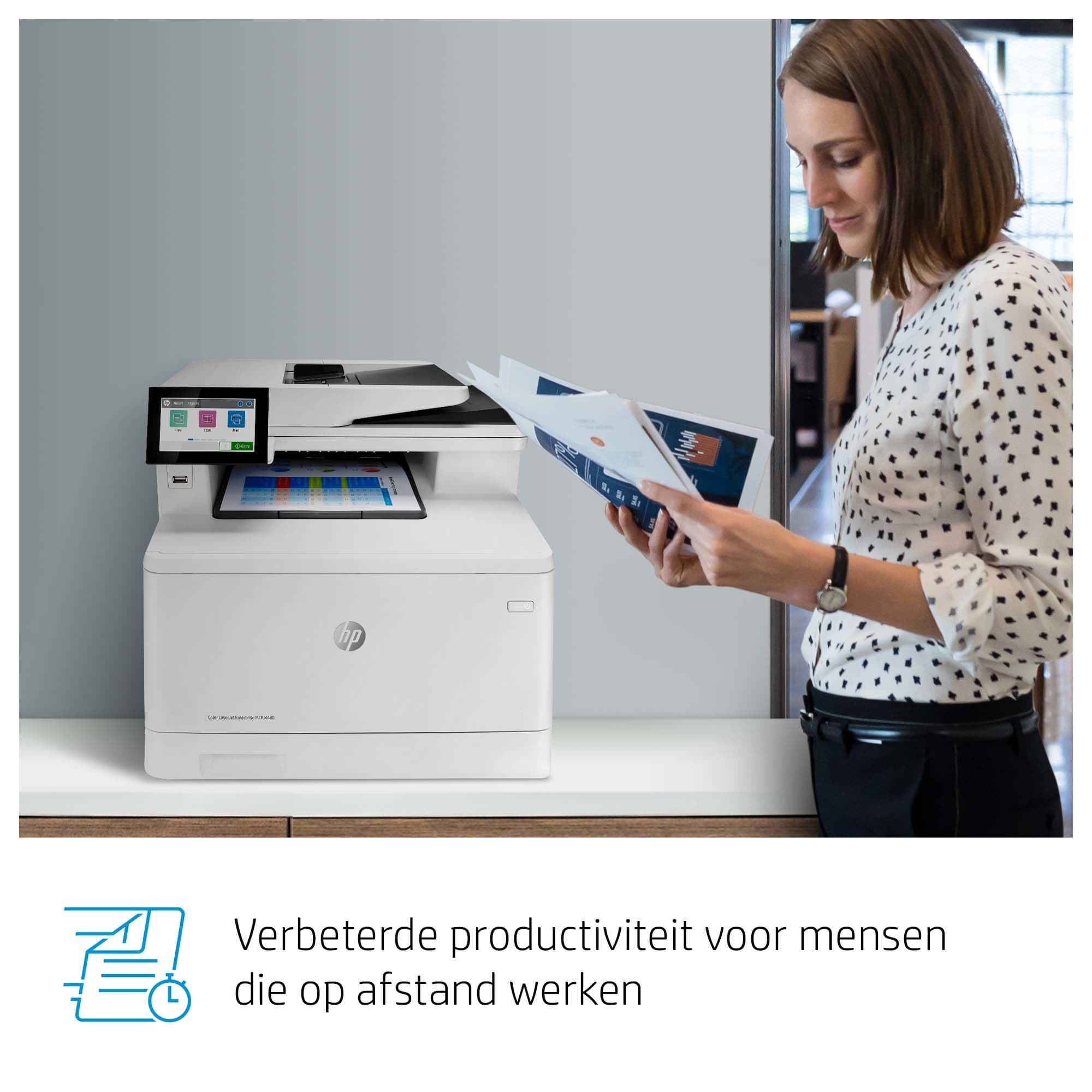 HP Color LaserJet Enterprise MFP M480f Printer — photo 19 of 20