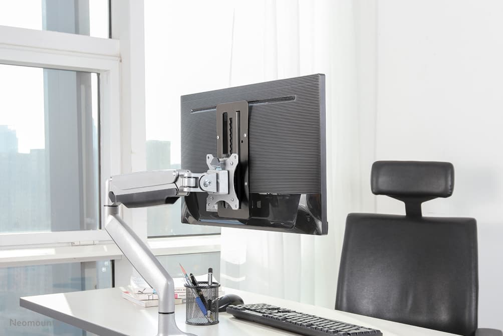 Adaptateur VESA réglable en hauteur - Jusqu'à 8 kg - VESA 75x75-100x100 - Universel - Noir — photo 3 sur 4