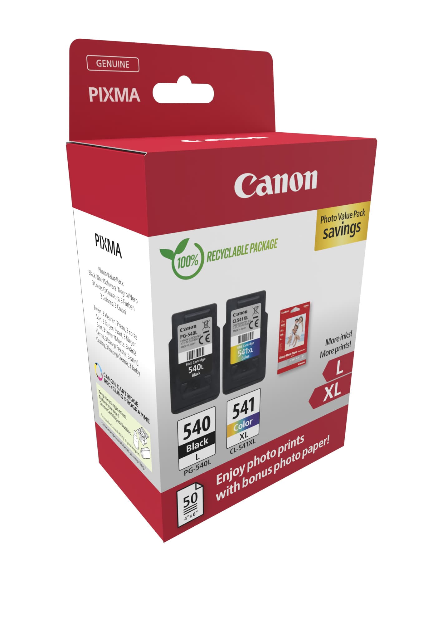 PG-540L/CL-541XL Photo Value Pack — photo 2 sur 3