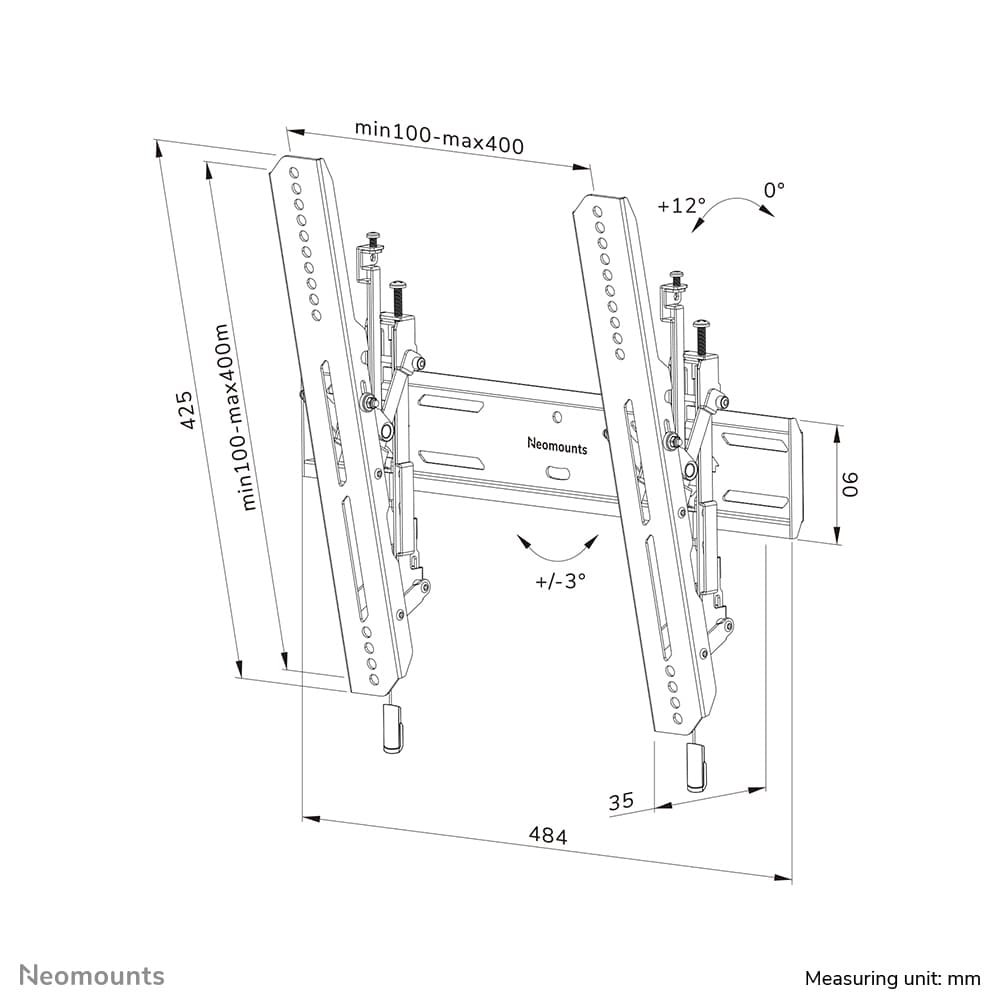Tiltable Wall Mount for 40-75 Inch Screens - Black — photo 20 of 20