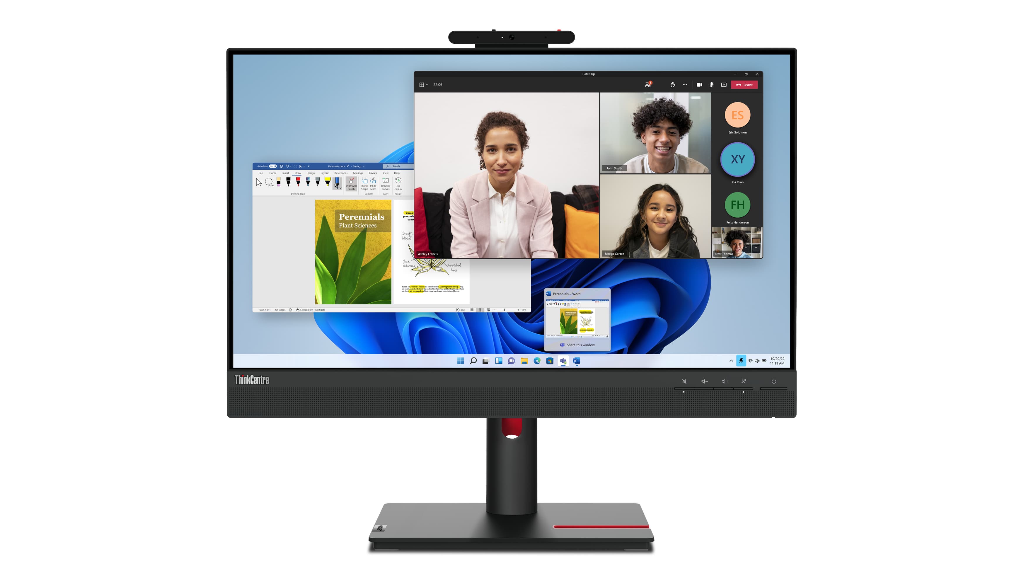 ThinkCentre Tiny-In-One 24 Gen 5 - 24 inch - Full HD IPS LED Monitor - 1920x1080 - Pivot / HAS / Webcam — foto 9 van 23