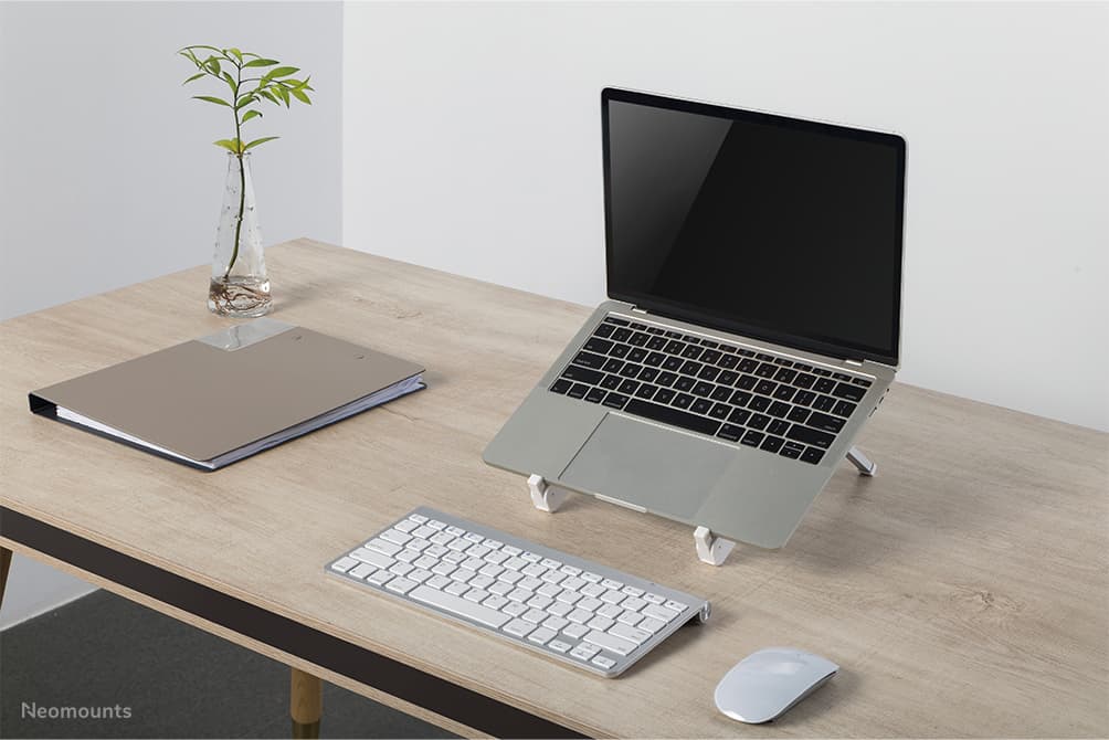 Support Ordinateur Portable - 11-17 Pouces - Jusqu'à 5 kg - 6 Positions de Hauteur - Pliant - Compact - Universel - Argent — photo 17 sur 18