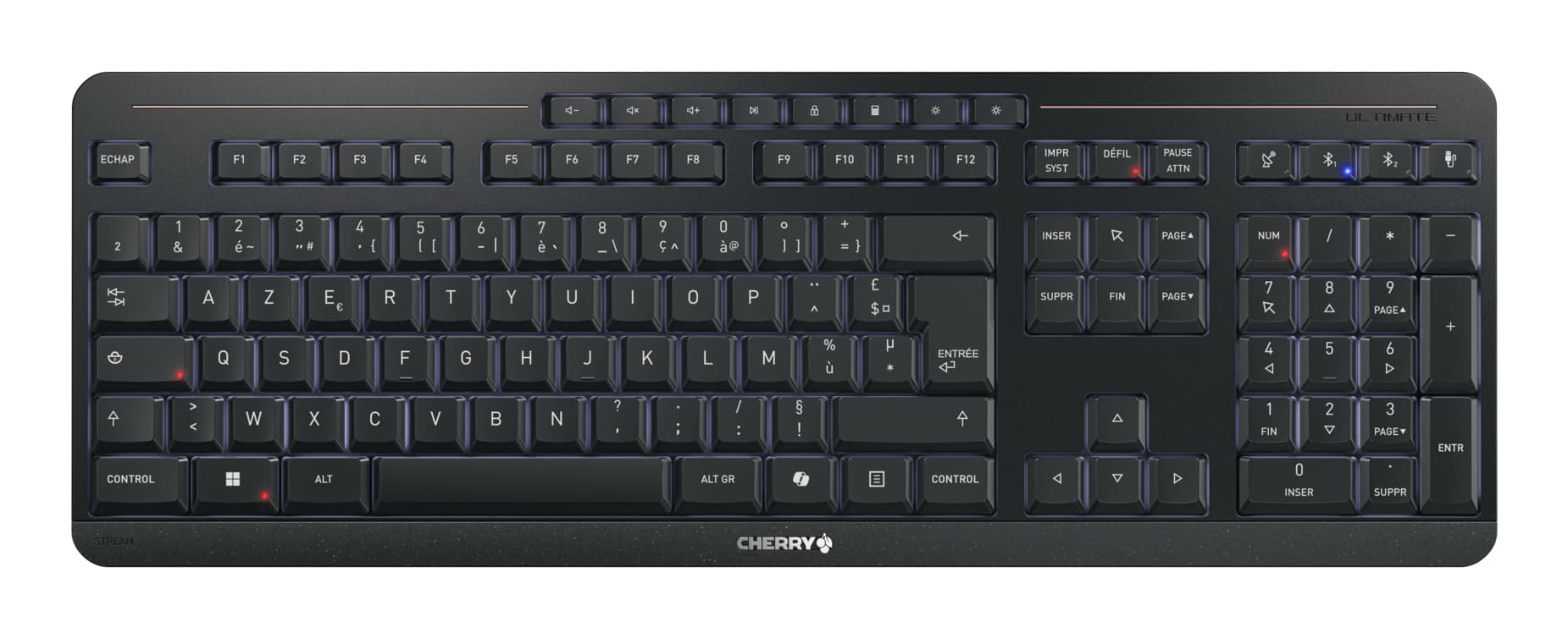 CHERRY STREAM ULTIMATE - Ensemble de bureau - Sans fil - AZERTY - Noir — photo 2 sur 16