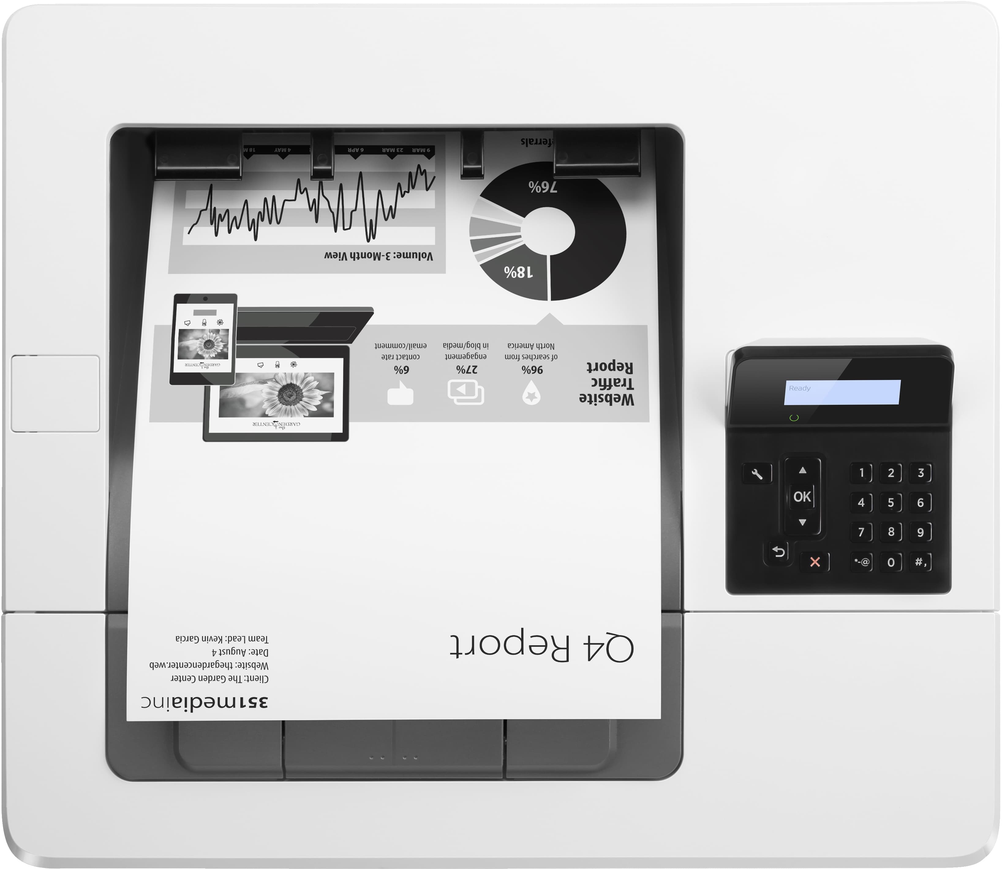 Imprimante HP LaserJet Pro M501dn — photo 9 sur 10
