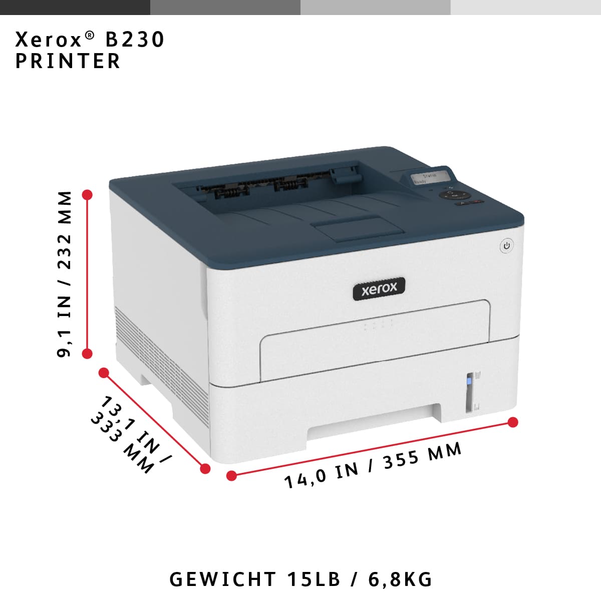 Xerox B230 Laser Printer — photo 9 of 13
