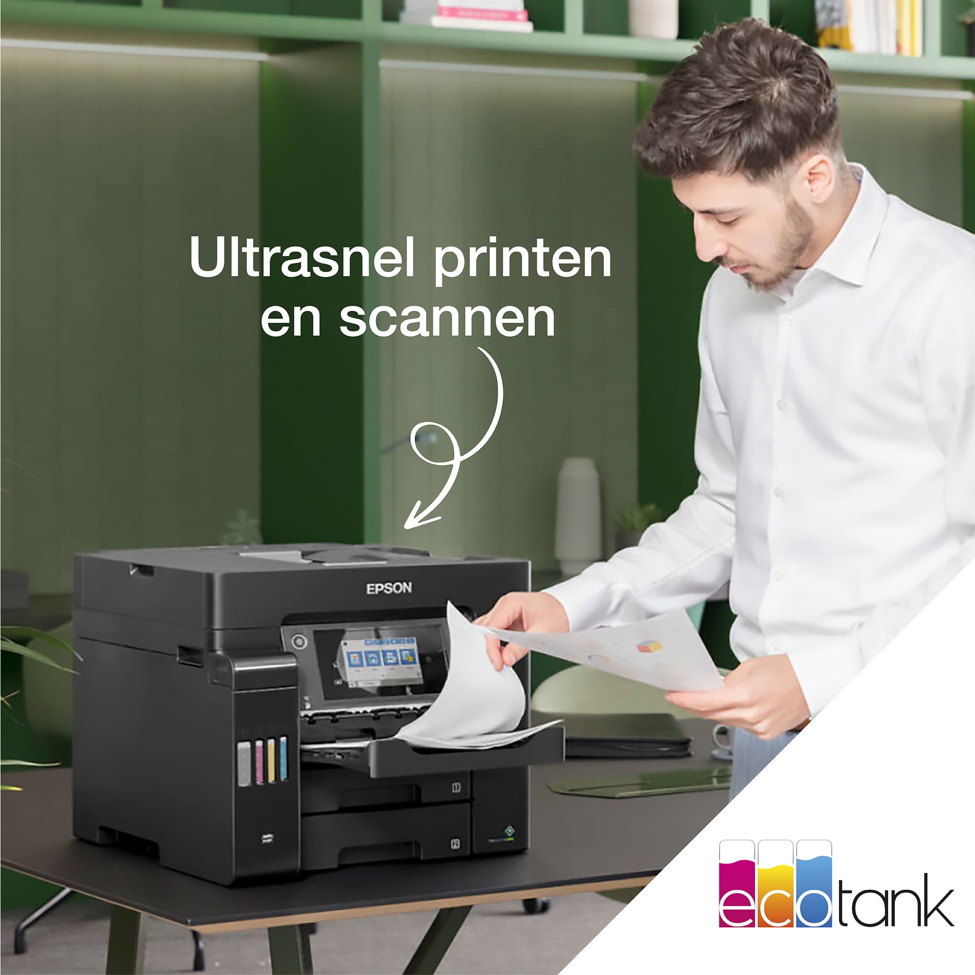 Epson EcoTank ET-5855 Imprimante jet d'encre A4 4800 x 2400 DPI 25 ppm Wi-Fi — photo 8 sur 10