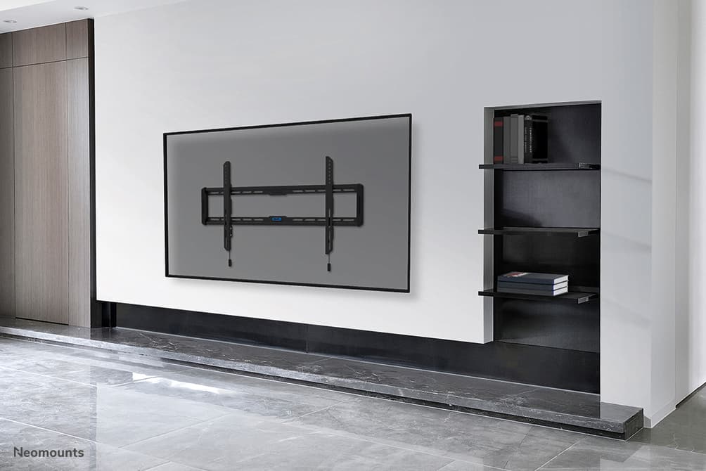 LEVEL-550 Support mural ultra-plat TV - 43-86 pouces - Max 60 kg - VESA 100x100-800x400 - Profondeur 2,3 cm - Installation facile - Noir — photo 14 sur 16