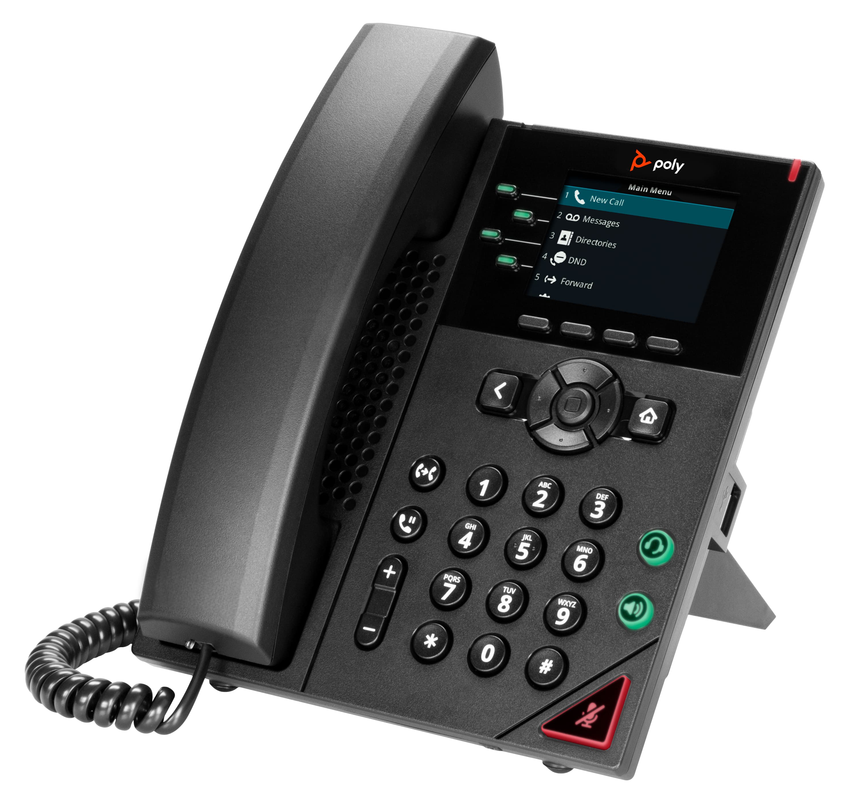 Poly VVX 250 4-Line IP Phone and PoE-enabled — foto 3 van 3