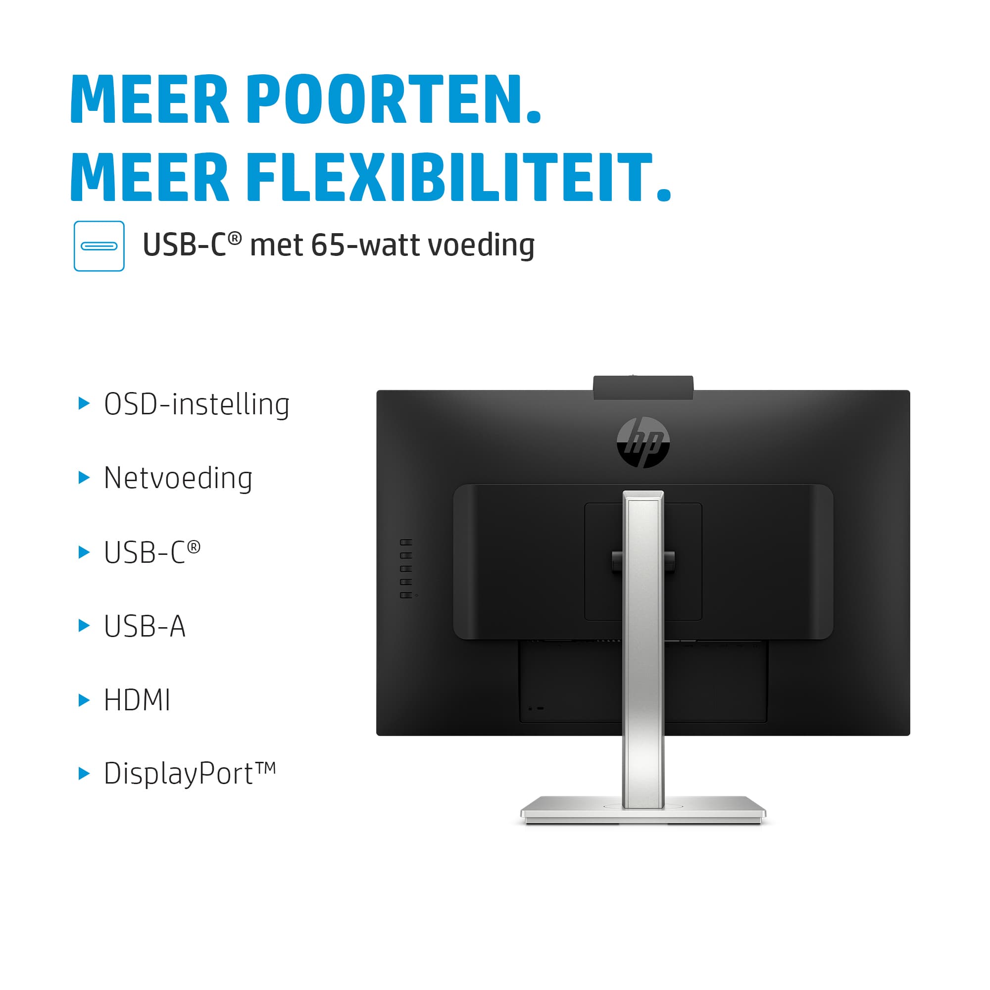 E27m G4 QHD USB-C - 27 inch - Quad HD IPS LED Monitor - 2560x1440 - Pivot / HAS / RJ45 / USB-C / Webcam — foto 12 van 15