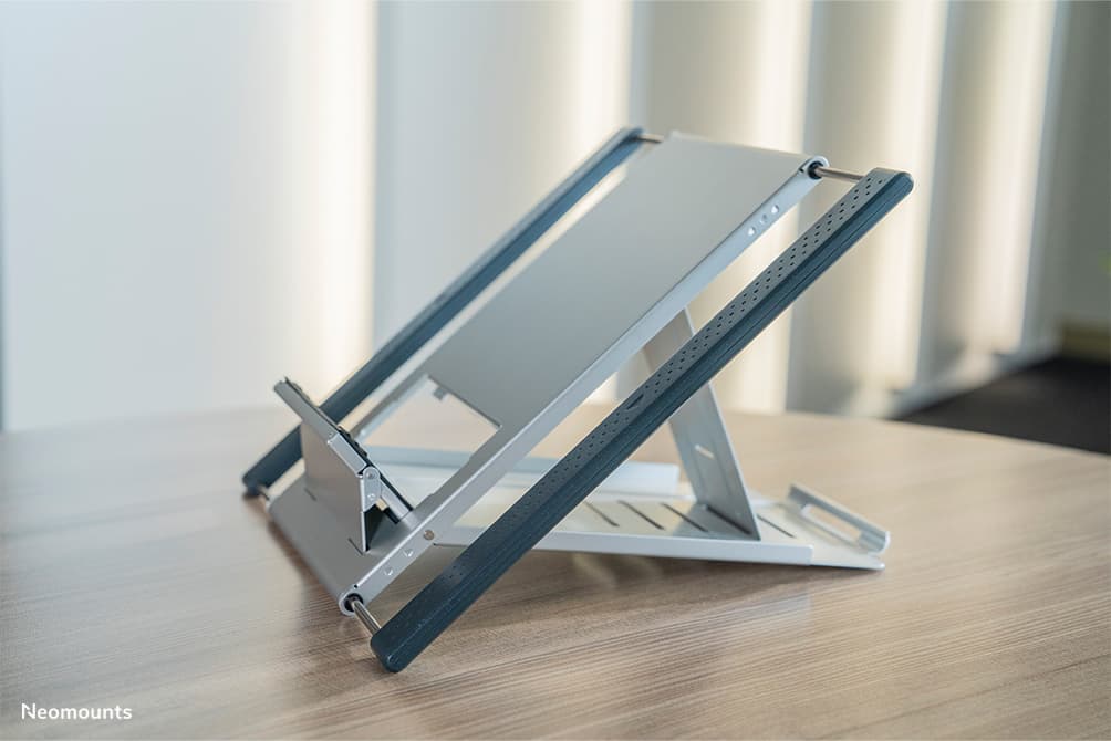 Support Ordinateur Portable - 10-22 pouces - Jusqu'à 5 kg - 6 Positions de Hauteur - Pliant - Compact - Universel - Argent — photo 13 sur 16