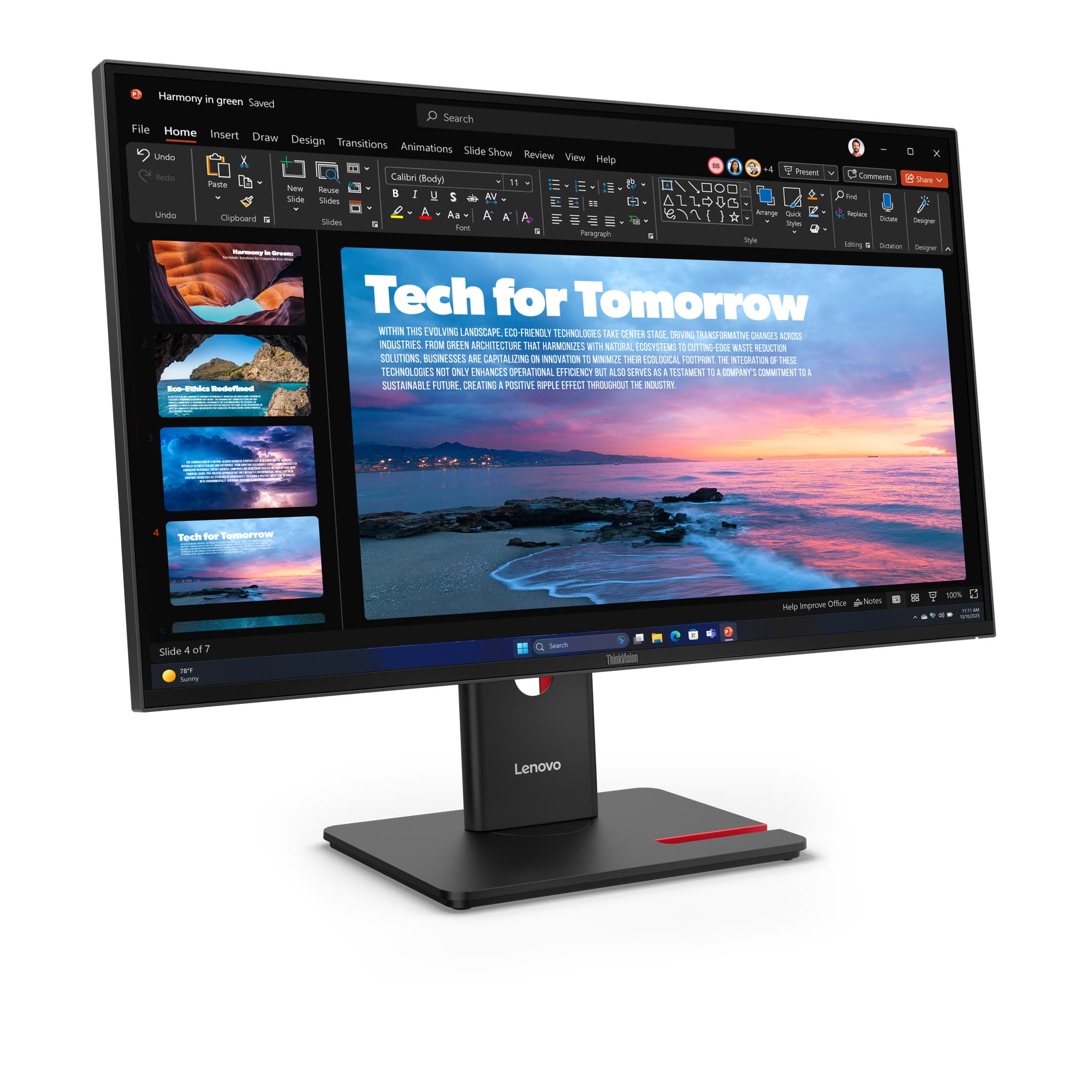 ThinkVision T27QD-40 27-inch Quad HD IPS LED Monitor — photo 4 of 12