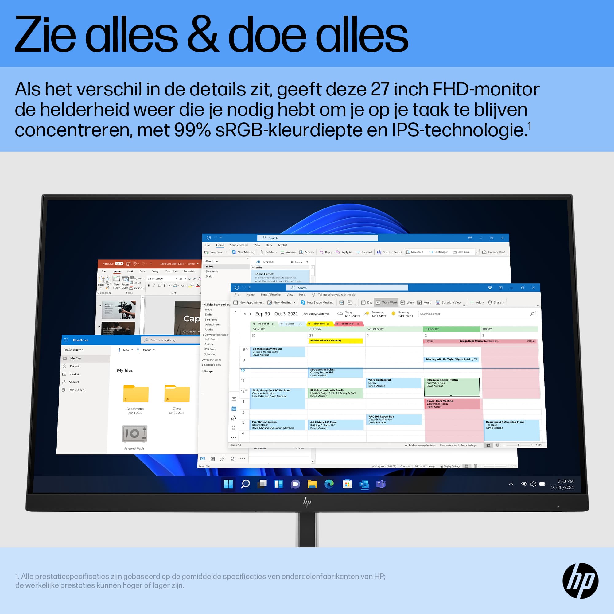 HP E27 G5 FHD 27" Full HD IPS LED Monitor — photo 6 of 10