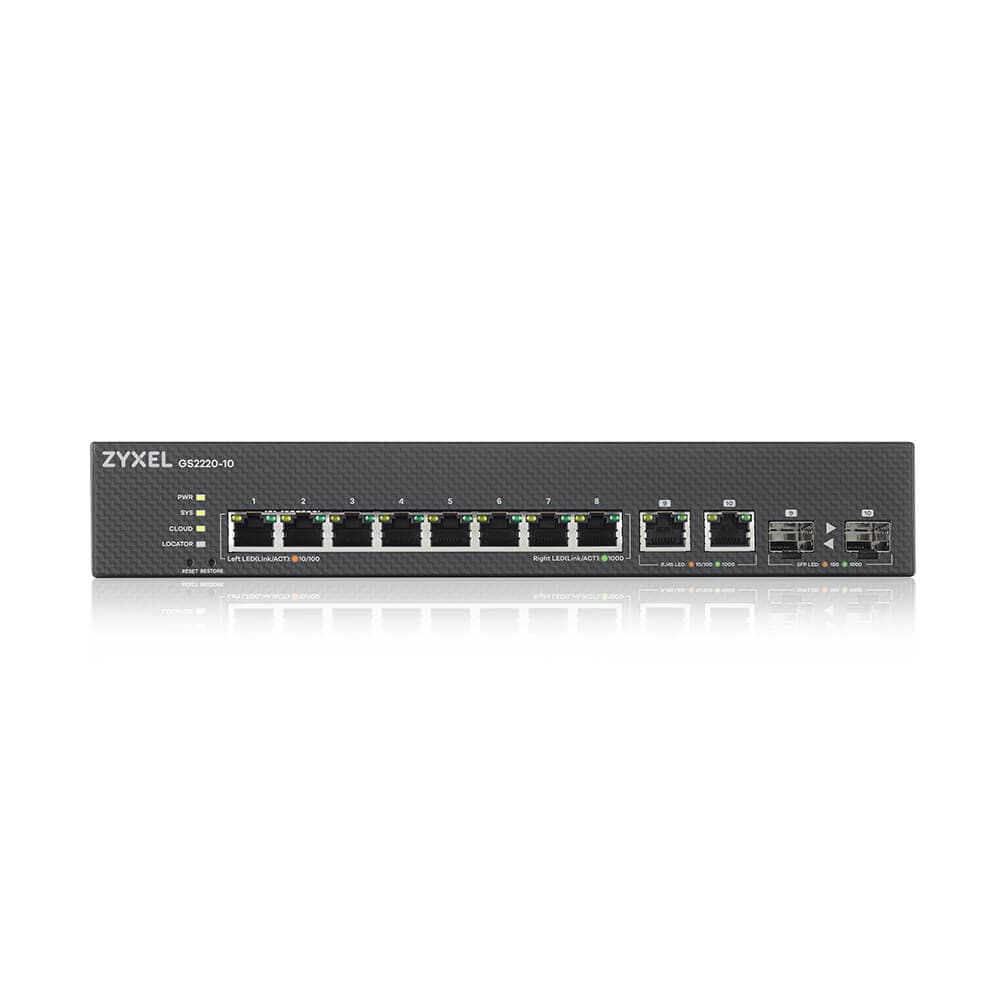 GS2220-10-EU 10-Port L2 GbE Switch with GbE Uplink (1 Year NCC Pro License) — photo 2 of 4