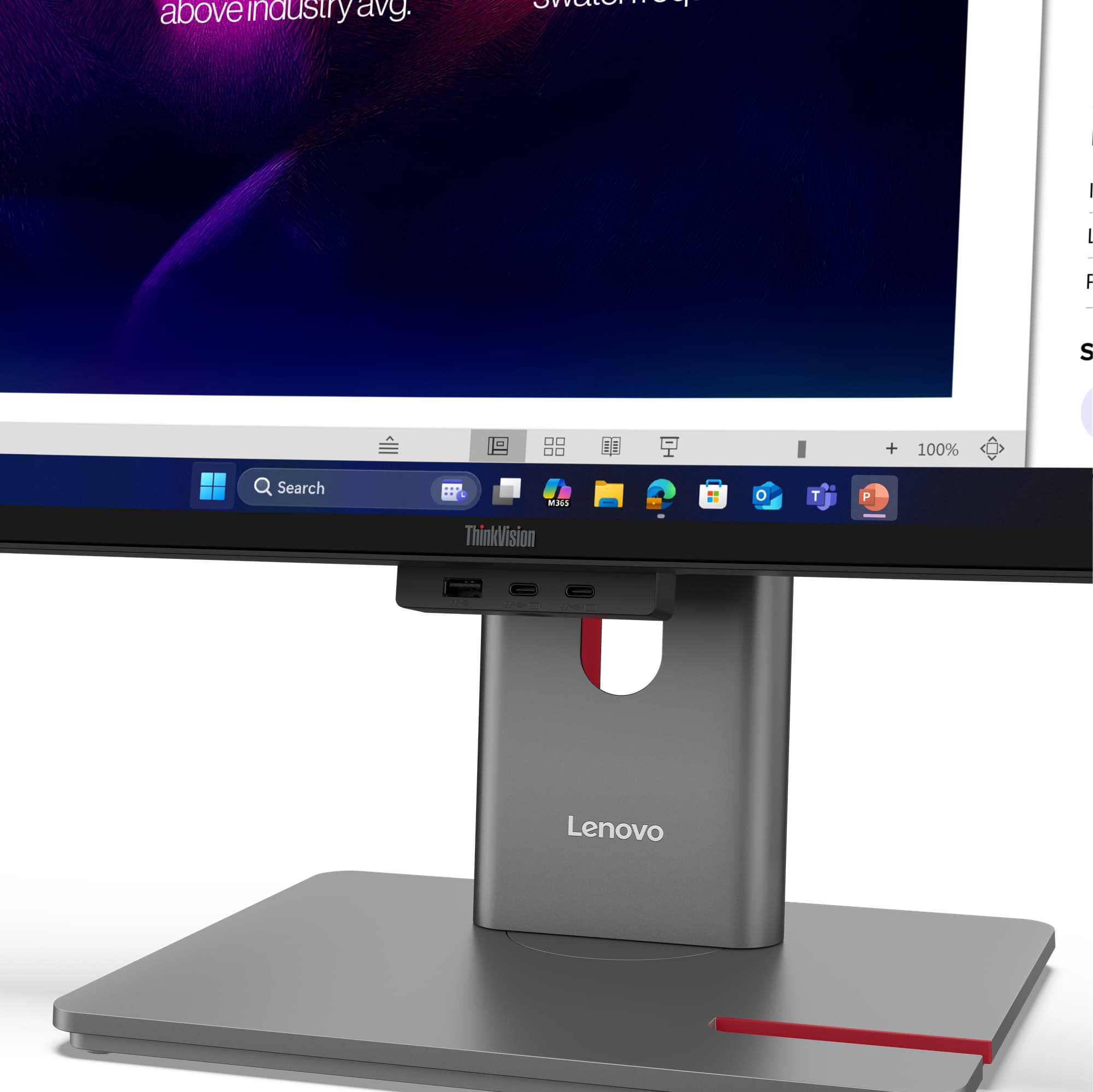 ThinkVision P40WD-40 - 40 inch Curved UltraWide IPS LED Monitor - 5120x2160 — photo 10 of 13