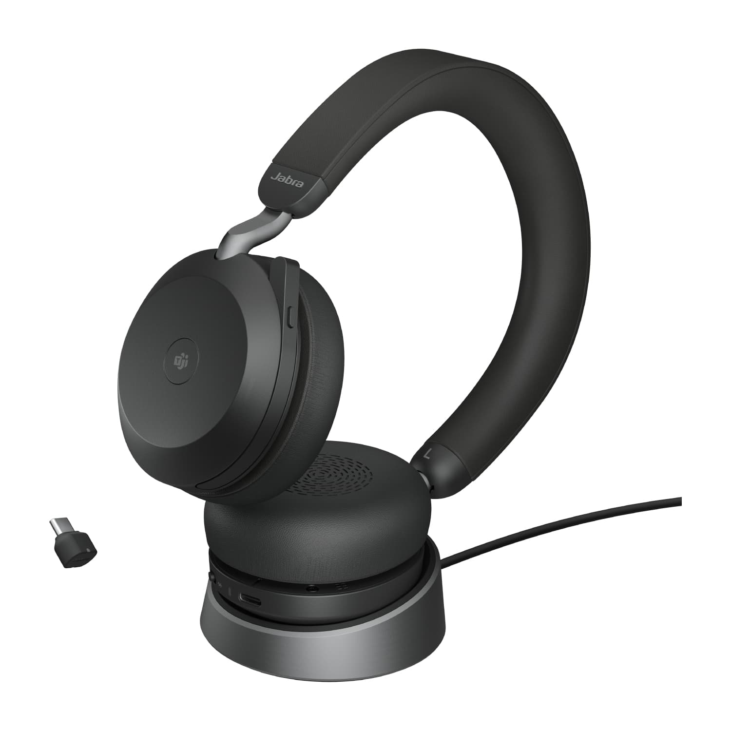 Evolve2 75 - MS Stereo Headset - With charging stand - USB-C — foto 4 van 4