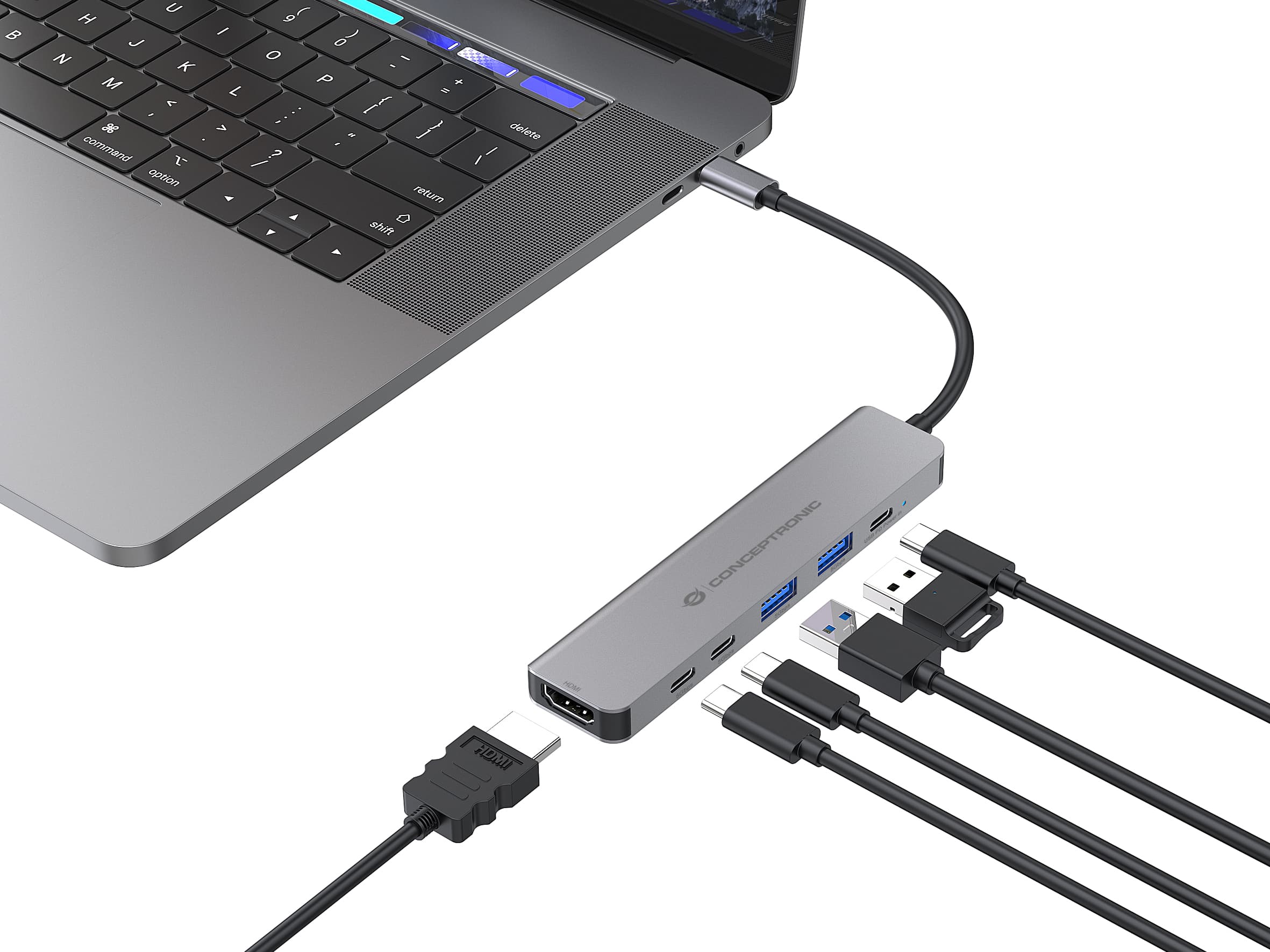6-in-1 Docking Station USB 3.2 Gen 1 - HDMI - USB-A 5Gbps x 2 - USB-C 5Gbps x 2 - 100W USB PD — photo 6 of 8