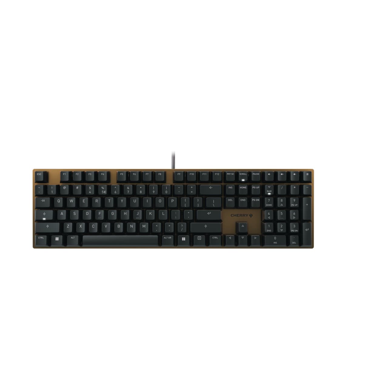 KC 200 MX Red Silent - Mechanical Keyboard - Corded - QWERTY - Black/Bronze