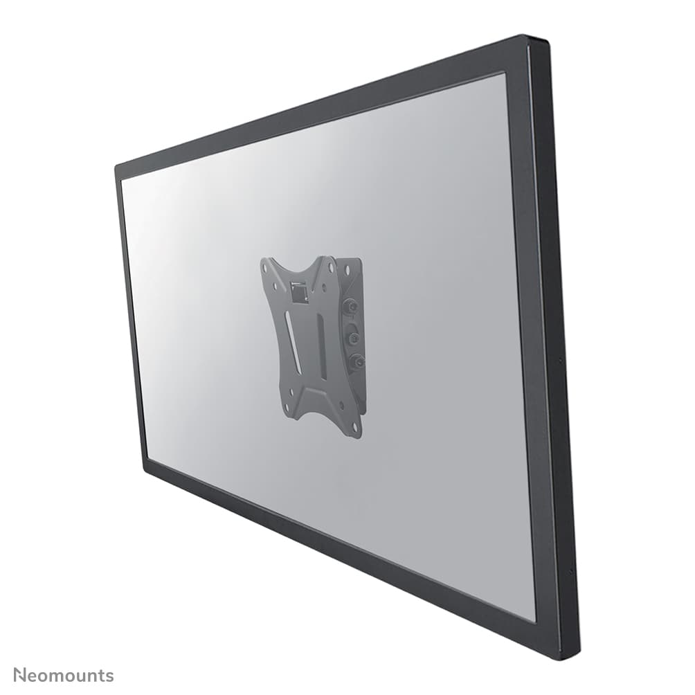 Support mural inclinable pour moniteur/tv - 10-30" - Jusqu'à 25 kg - VESA 75x75-100x100 - Profondeur 3,4 cm - Noir